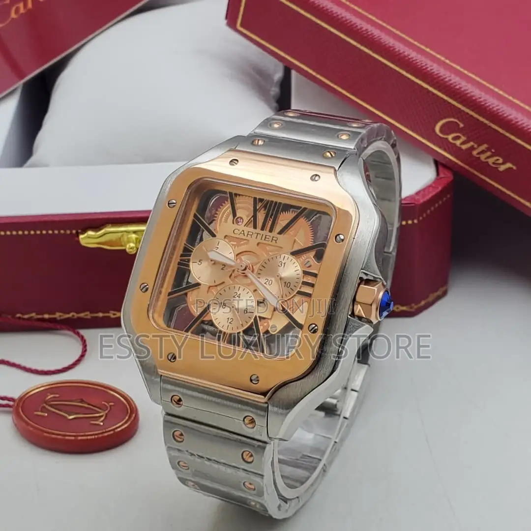 High Quality Luxury Cartier Chrome Skeleton Chain