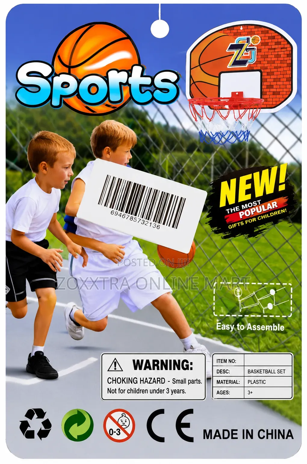 Mini Toy Basketball Hoop Set