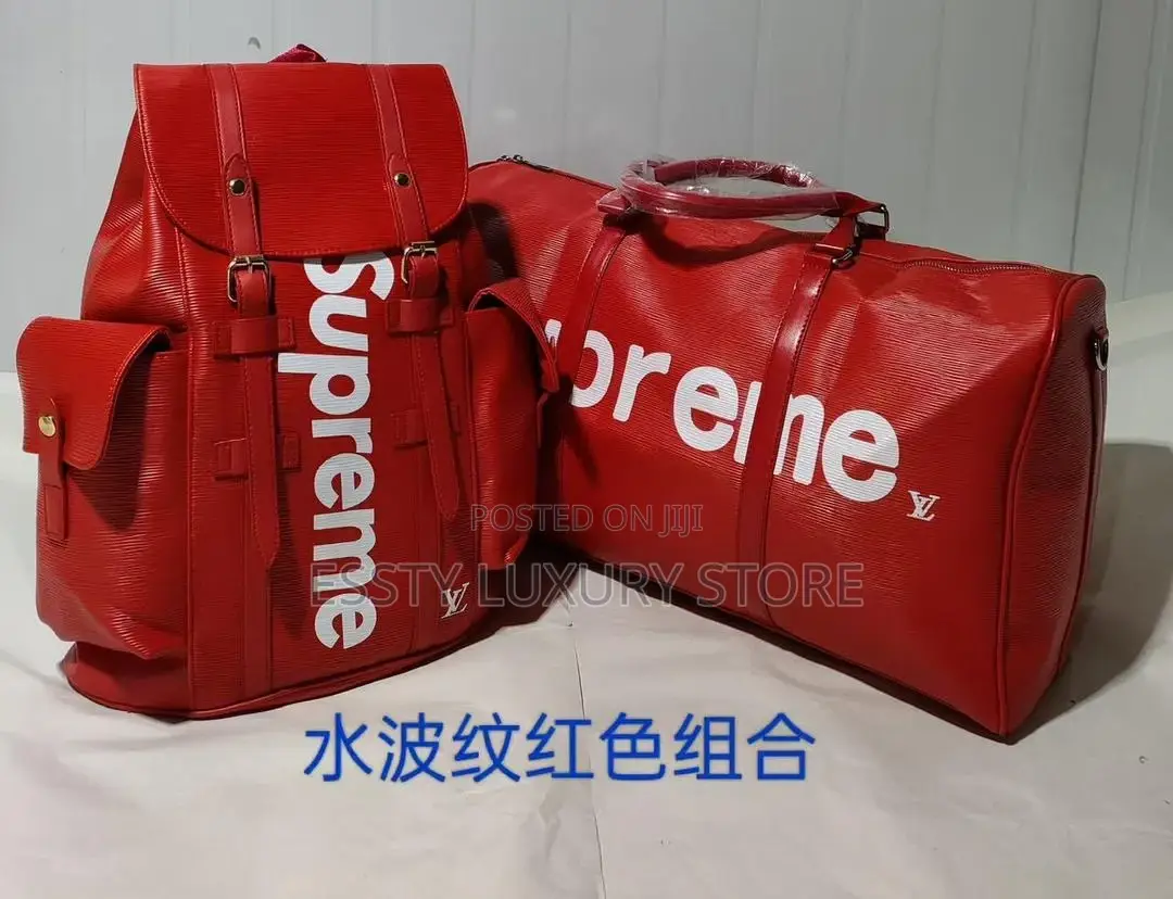 High Quality Luxury Supreme Duffle and Backpack Bag
