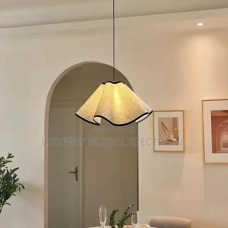 Japanese Cloth Flower Minimalist Creative Pendant Lamp