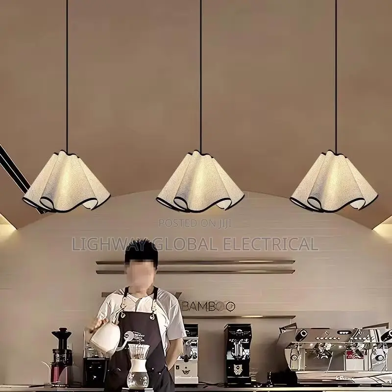 Japanese Cloth Flower Minimalist Creative Pendant Lamp