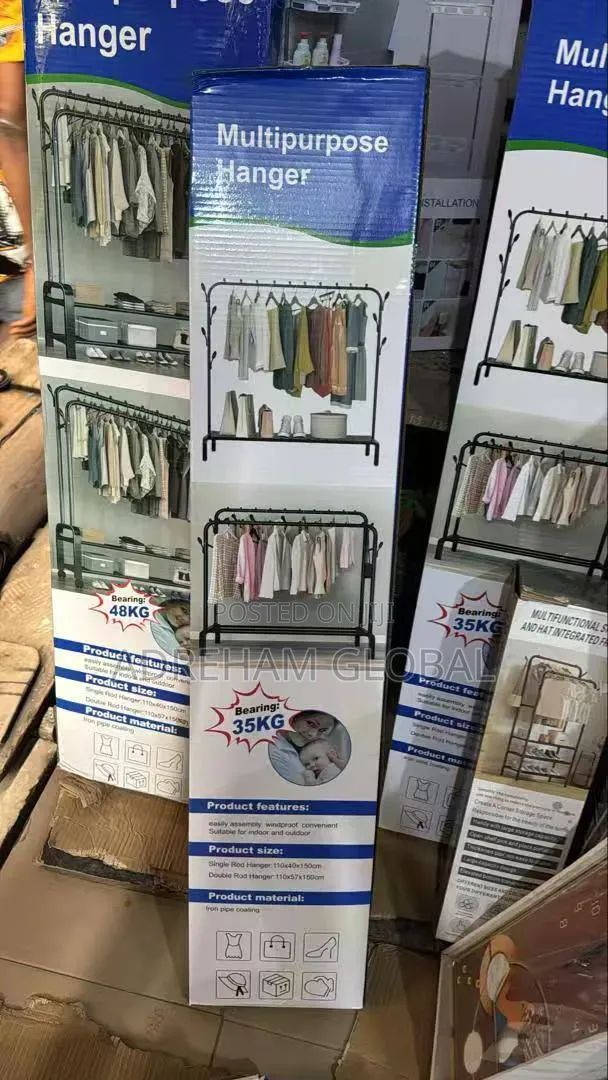 Double Pole 35kg Clothes Hanger