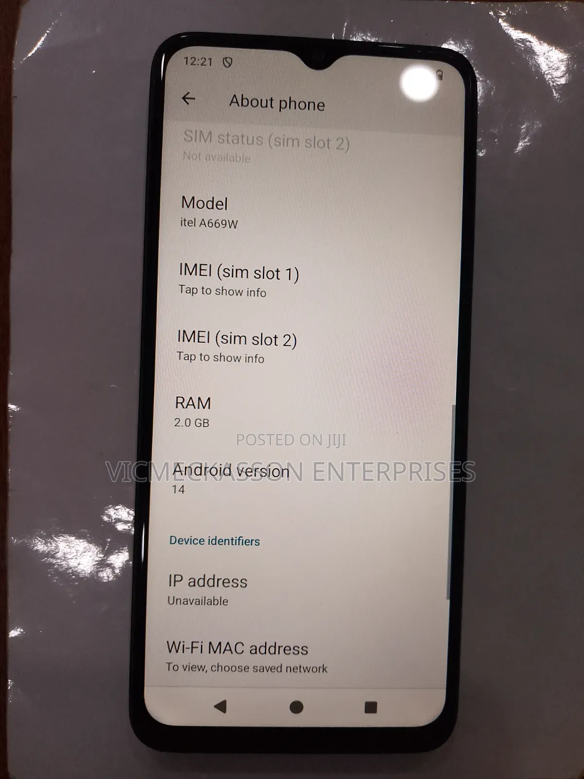Itel A06 32 GB Black