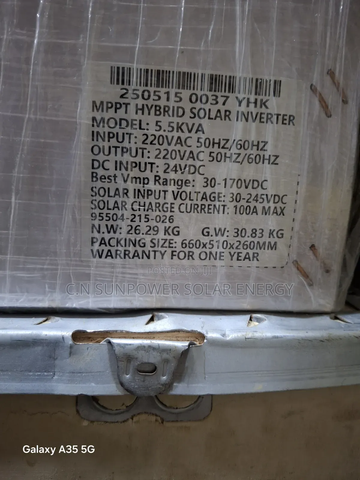 5.5kva/48v Yohako Hybrid Solar Inverter