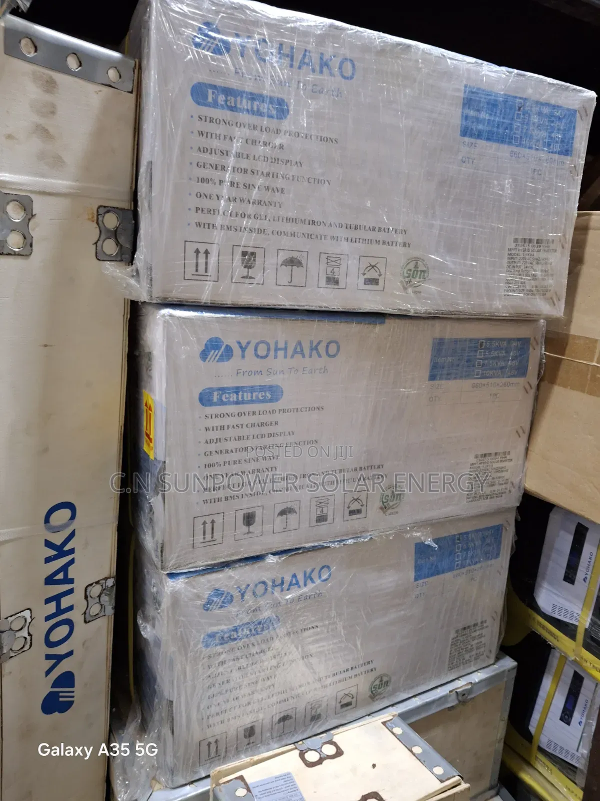 5.5kva/48v Yohako Hybrid Solar Inverter