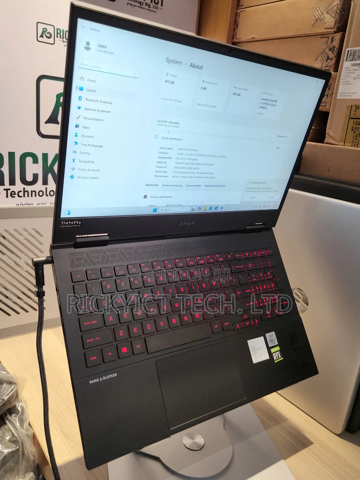 Laptop HP Omen 15 16GB Intel Core i7 SSD 1T
