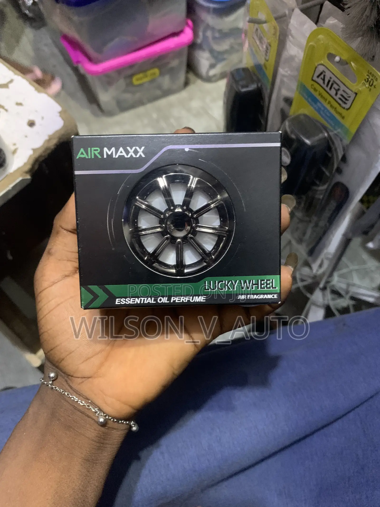 Air Maxx Lucky Wheel Car Air Freshener — Essential Oil Perfume