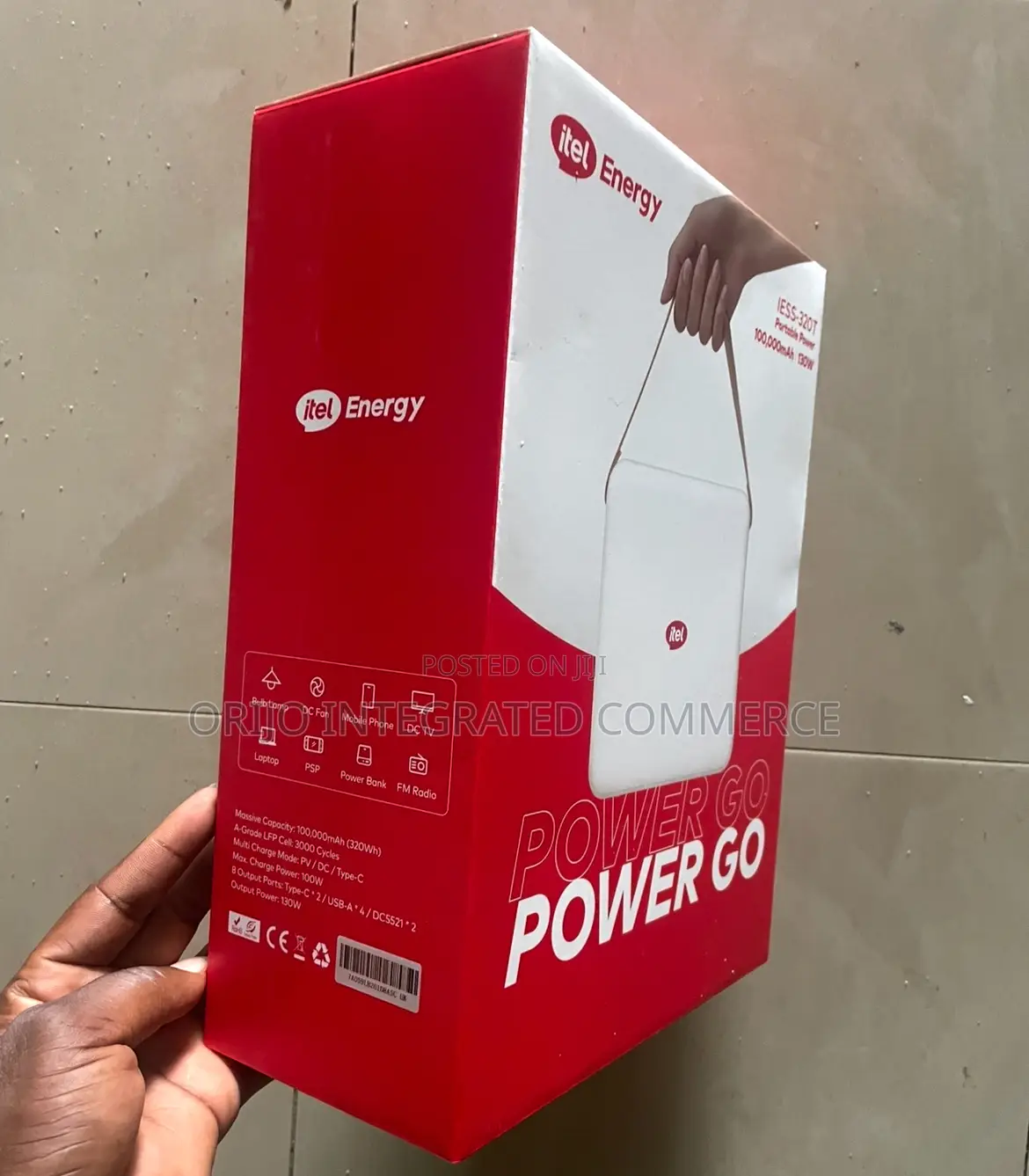 Itel Energy Iess-320t Portable Power 100,000mah / 130w