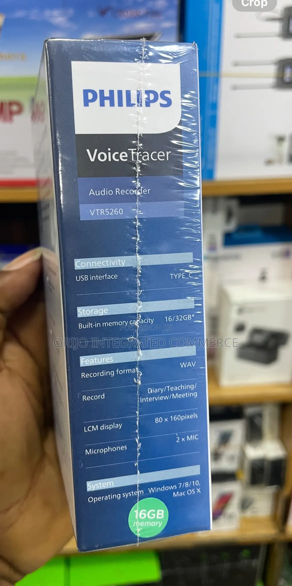 Philips Voicetracer Audio Recorder Vtr5260 16/32gb Memory