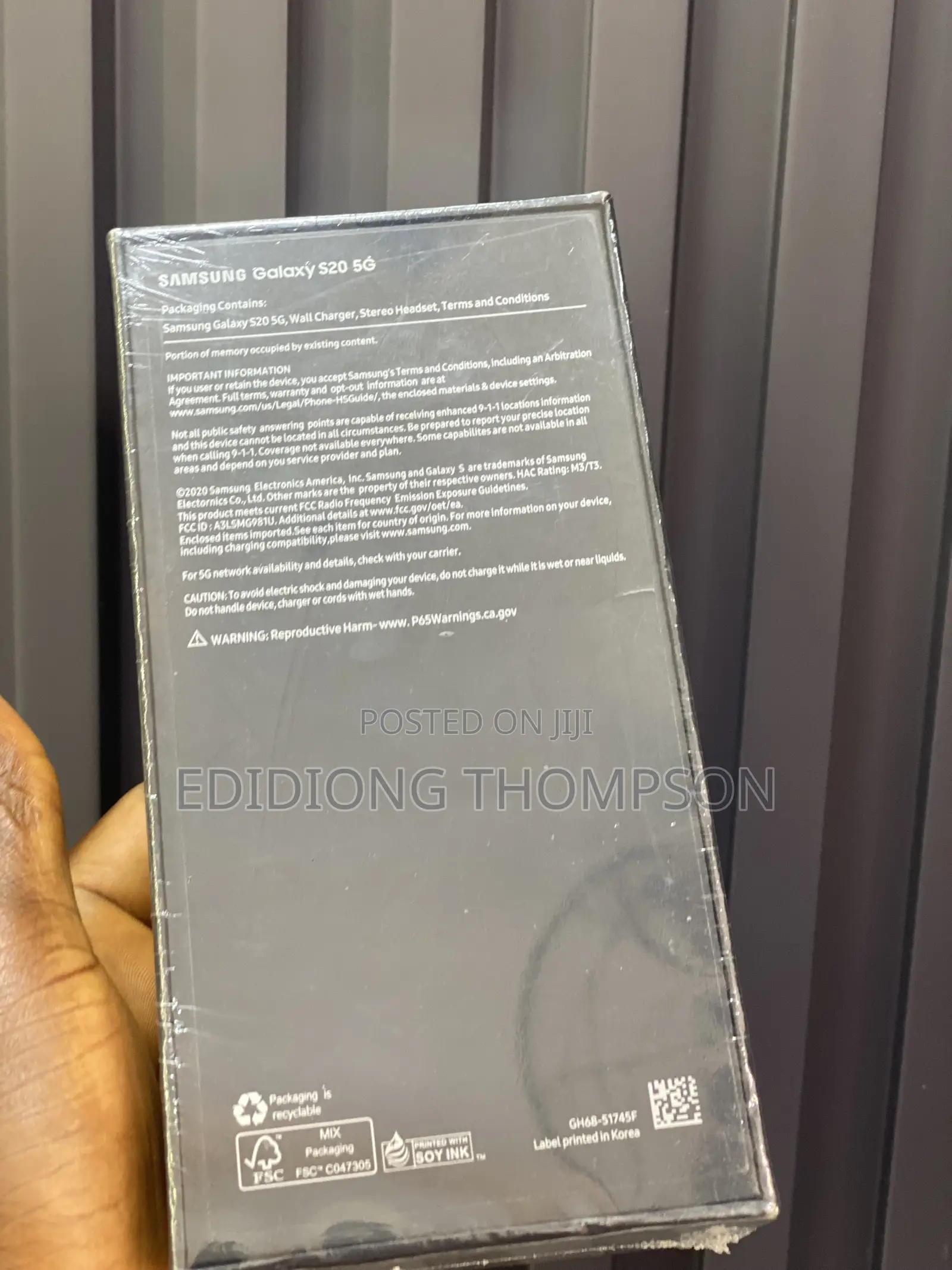 New Samsung Galaxy S20 128 GB