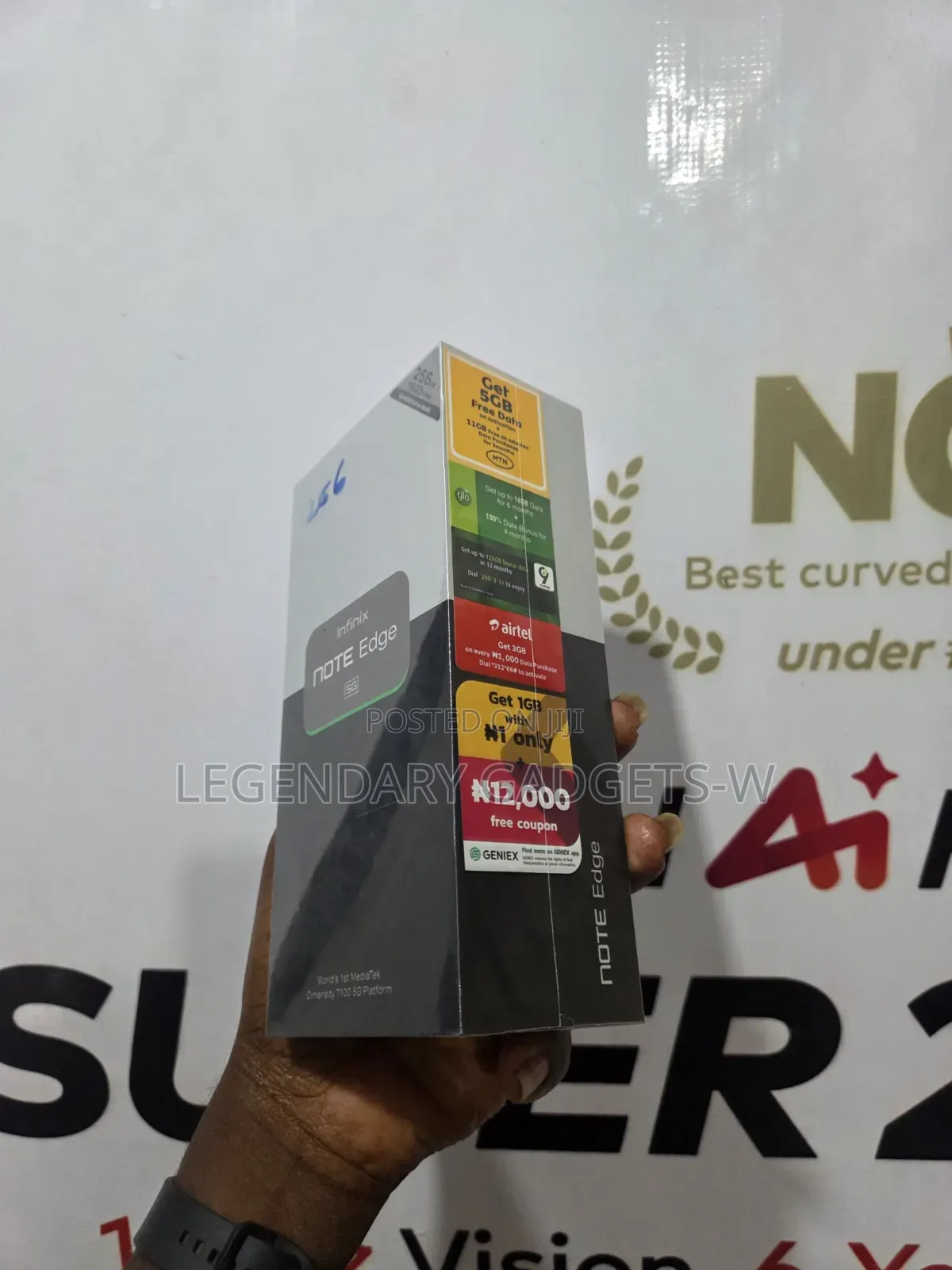 New Infinix Note Edge 256 GB Black
