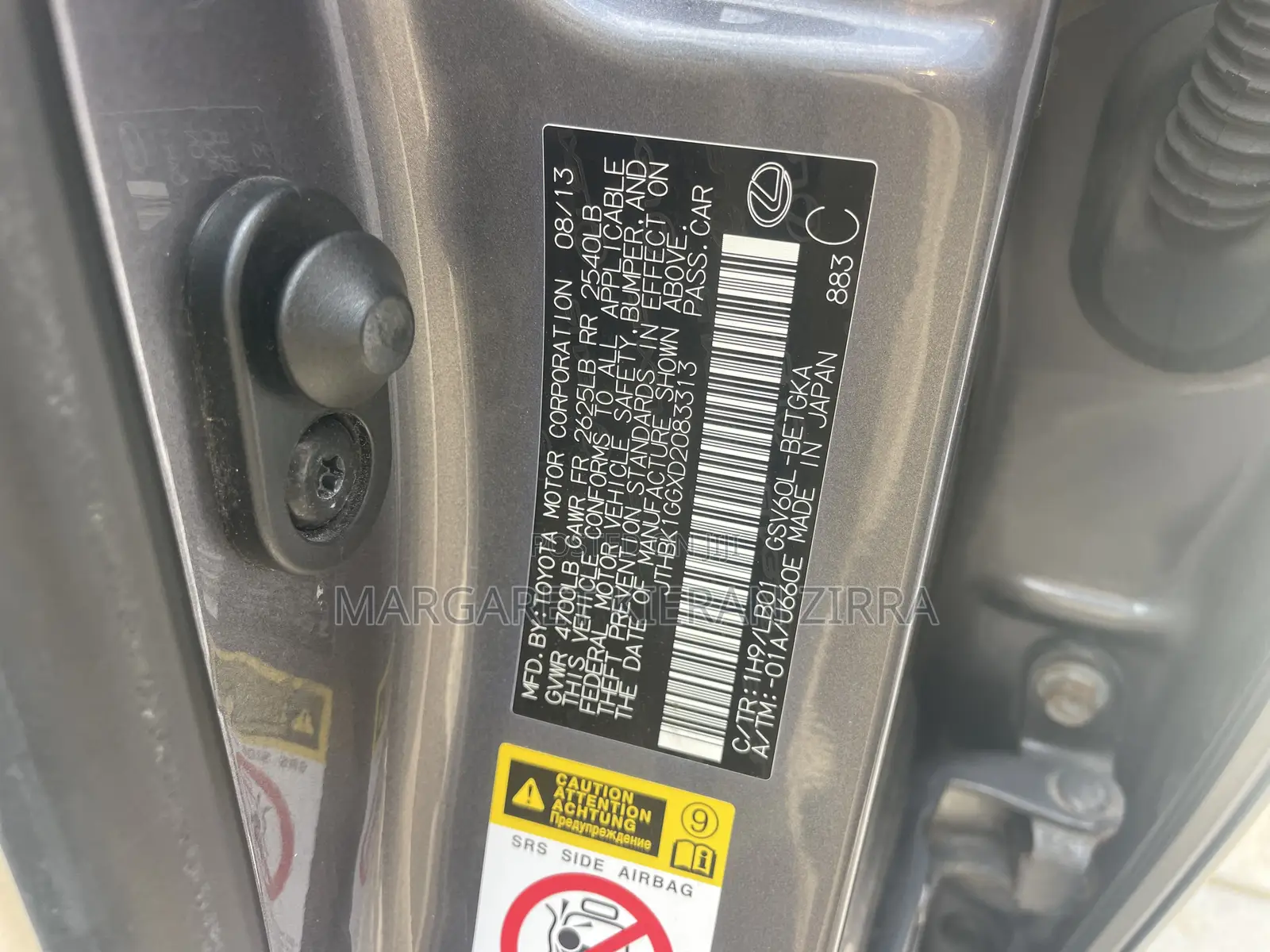 Lexus ES 2014 Gray