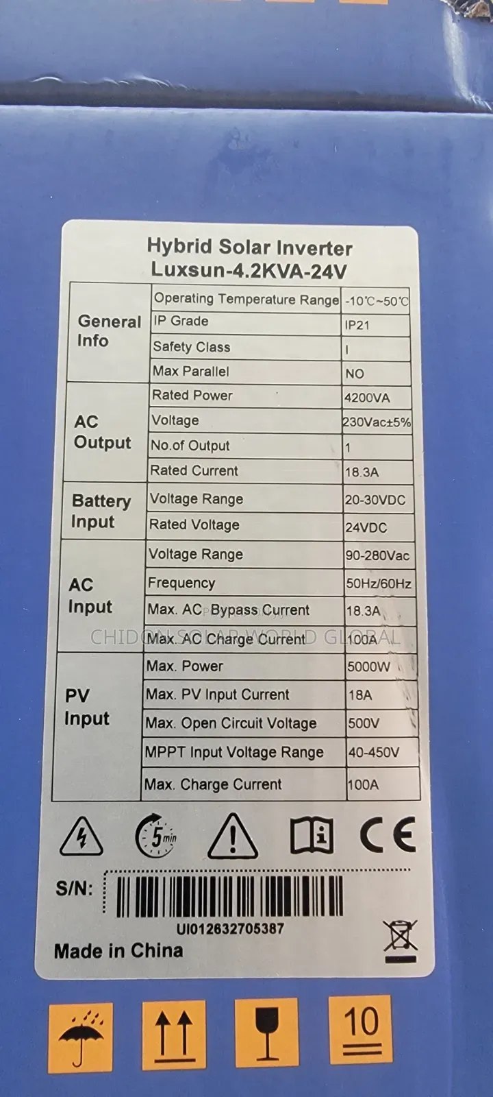 4.2kva 24v Hybrid Inverter