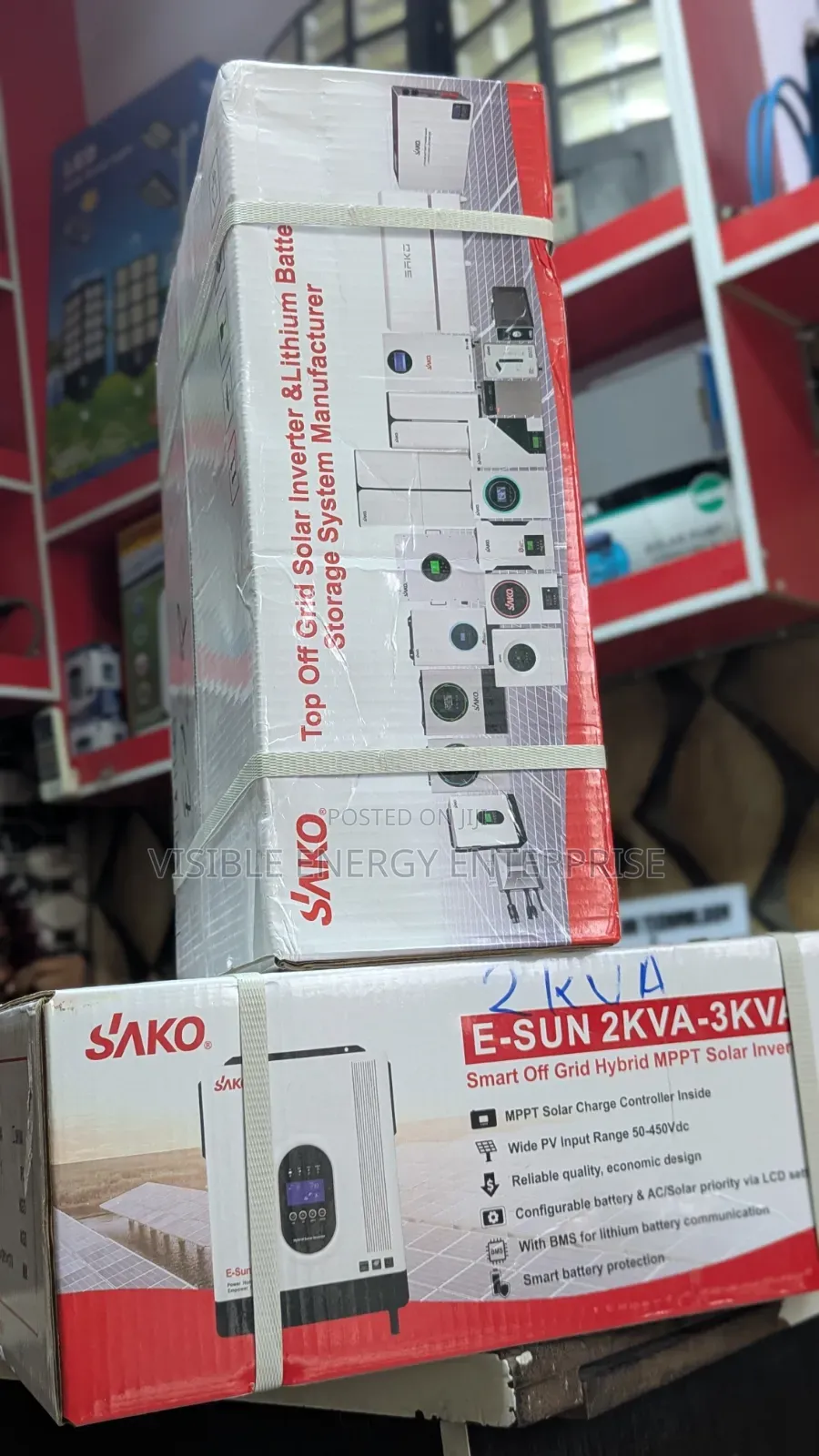 Sako 2kva 12v Solar Off-Grid Hybrid Inverter E-Sun