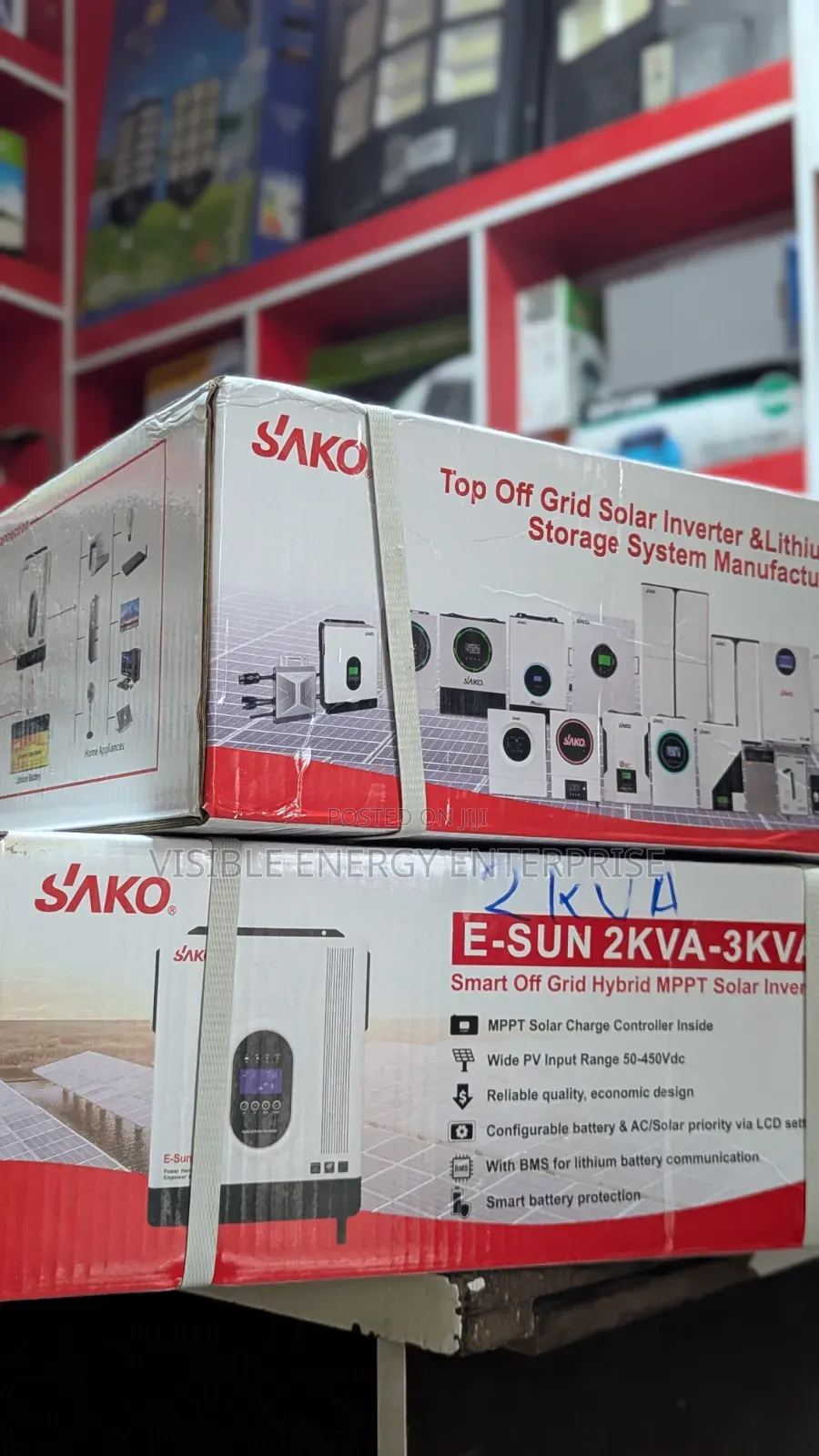 Sako 2kva 12v Solar Off-Grid Hybrid Inverter E-Sun