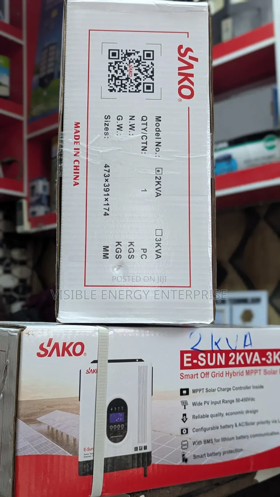 Sako 2kva 12v Solar Off-Grid Hybrid Inverter E-Sun