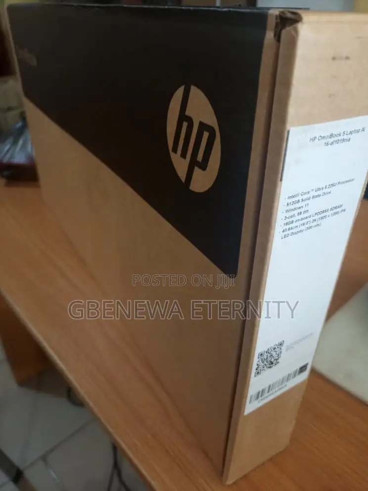 New Laptop HP OmniBook 5 16" 16GB Intel Core Ultra 5 SSD 512GB