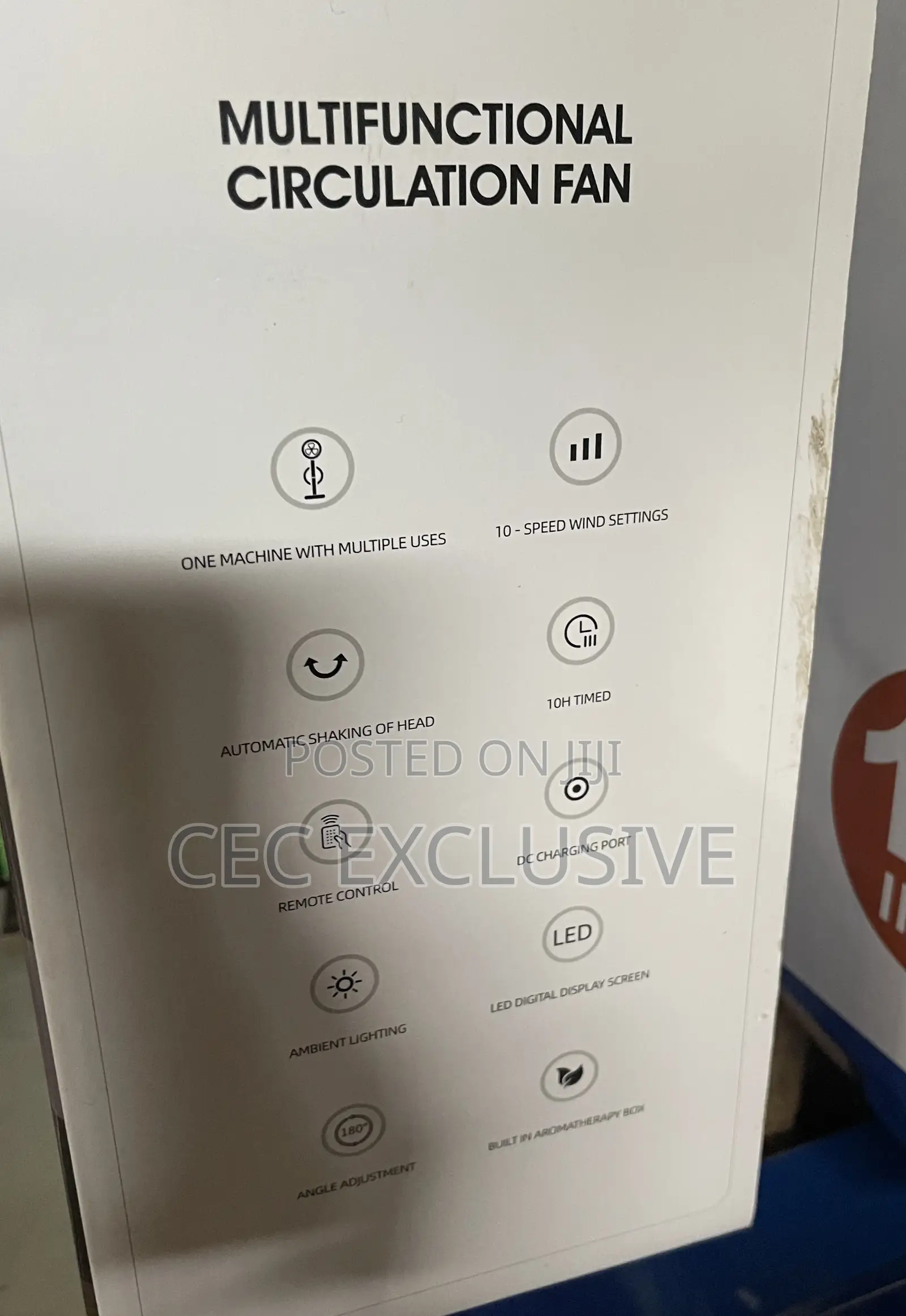 F3 Multifunctional Floor Standing Rechargeable Fan