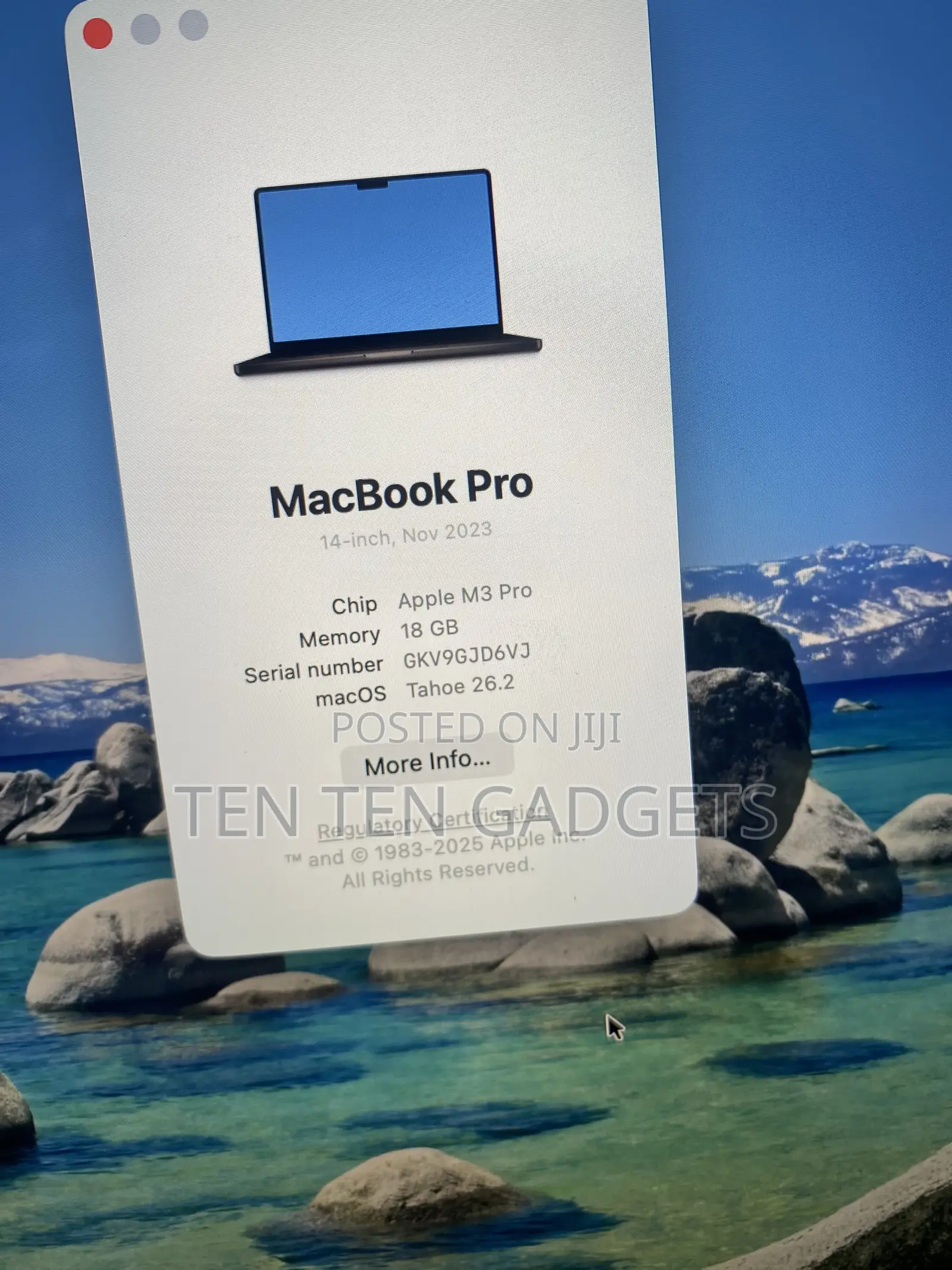 Laptop Apple MacBook Pro 2023 M3 18GB Apple M3 SSD 512GB