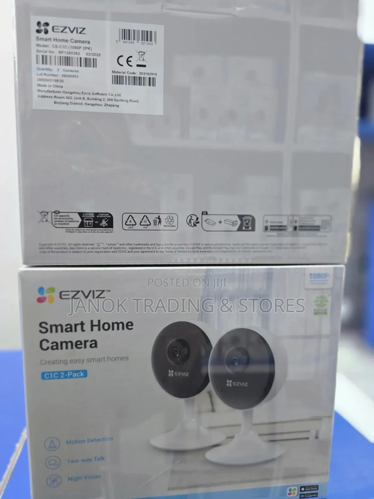Smart Home Camera Ezvis Cs-C1c (1080p 2pk)