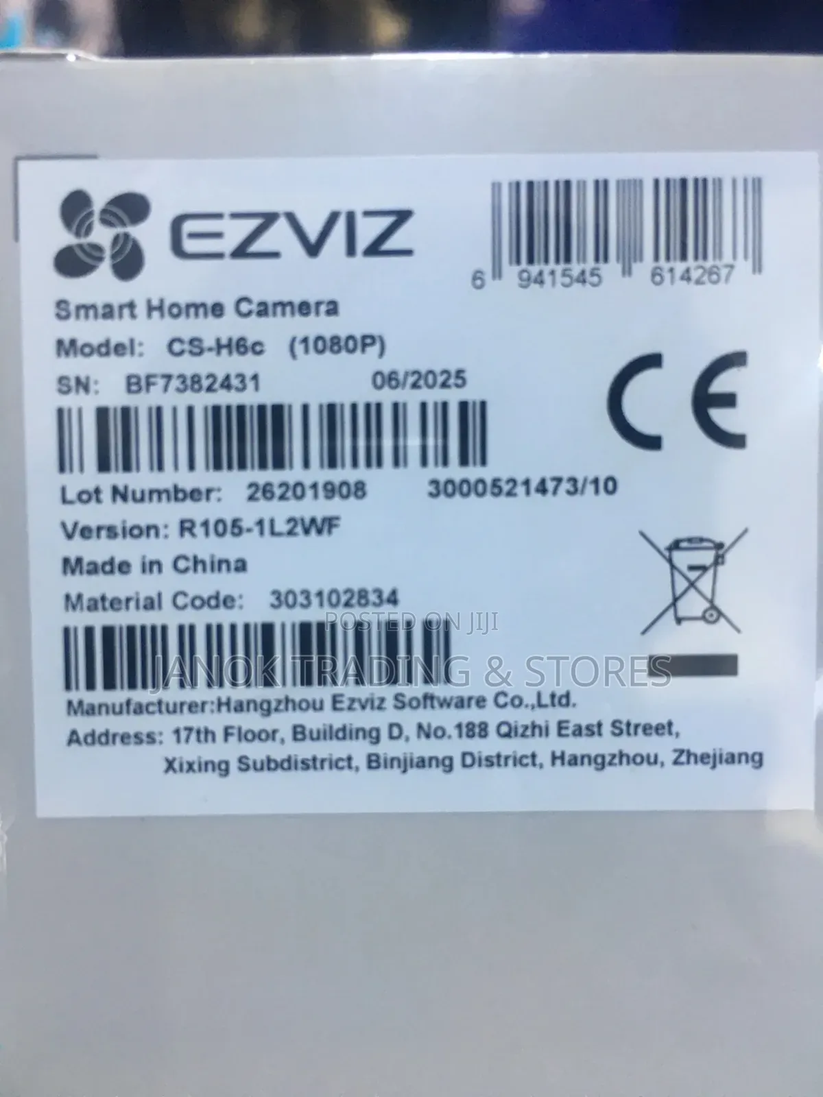 Ezvis Cs-H6c 1080p Smart Home Camera