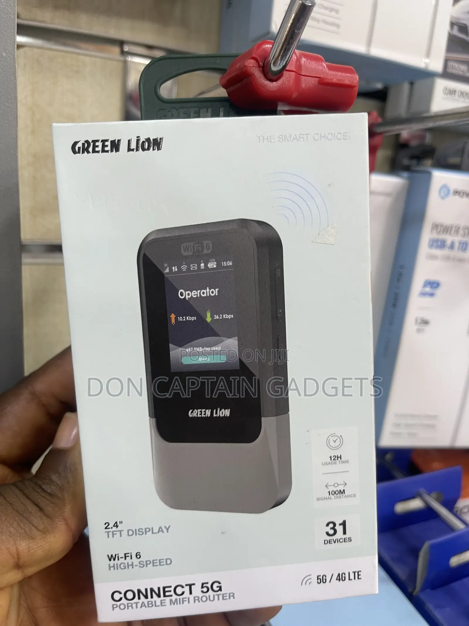 Green Lion Wi-fi 6 Speed Mifi Router 5g ( All Sim )