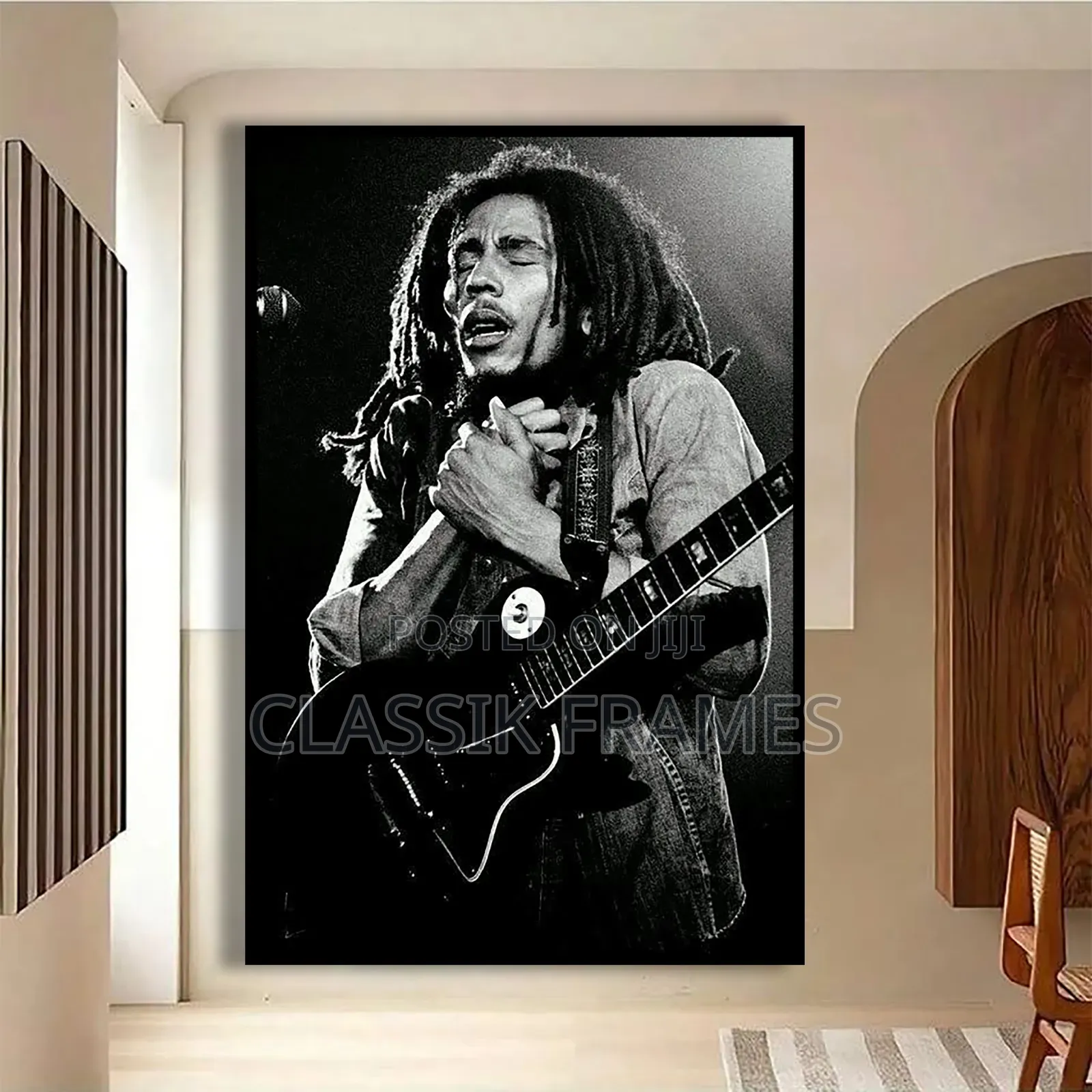 Hd Framed Celebrities Black/White Digi Painting Wallart
