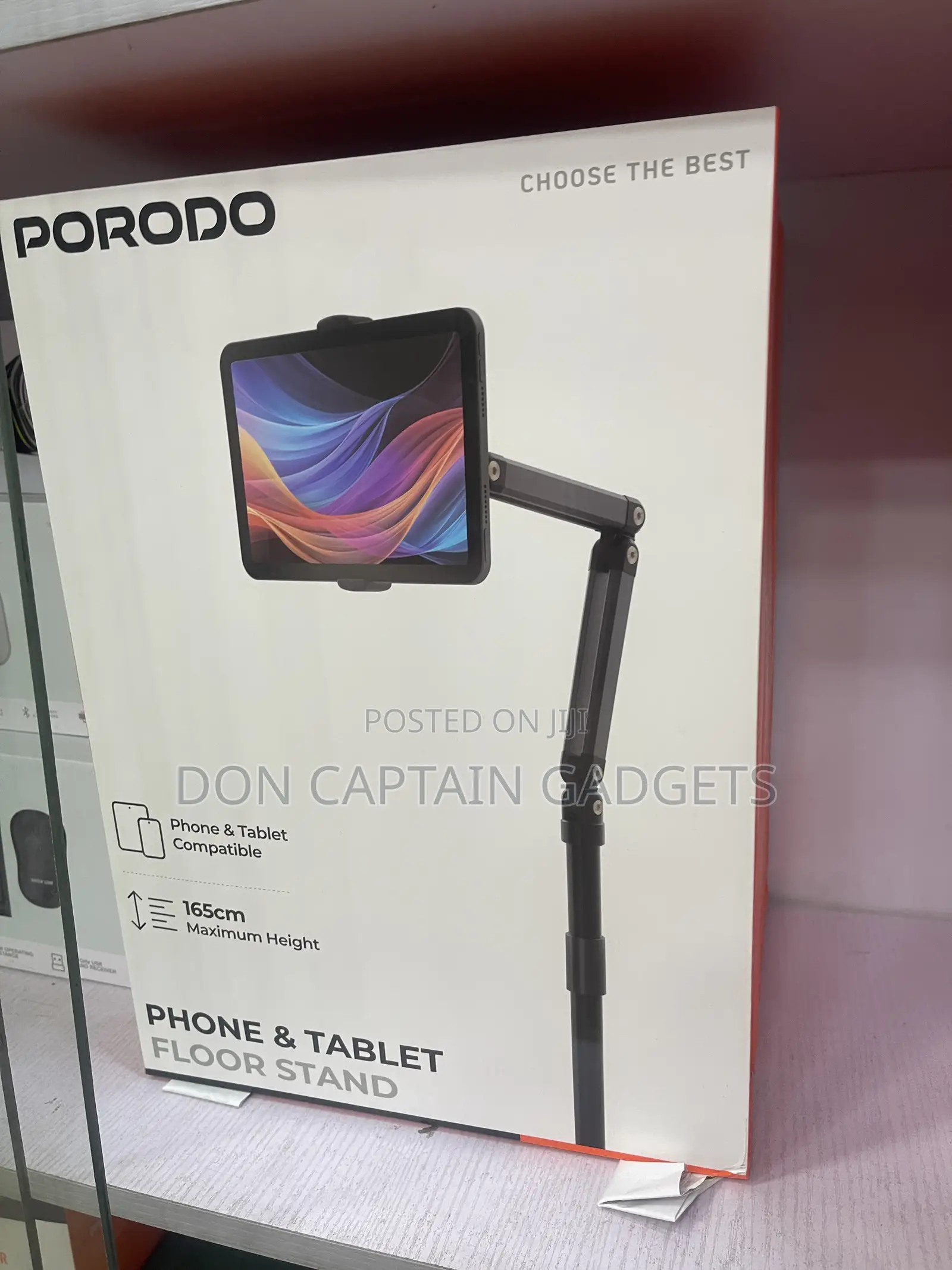 Porodo Tablet Phone Floor Stand 165cm