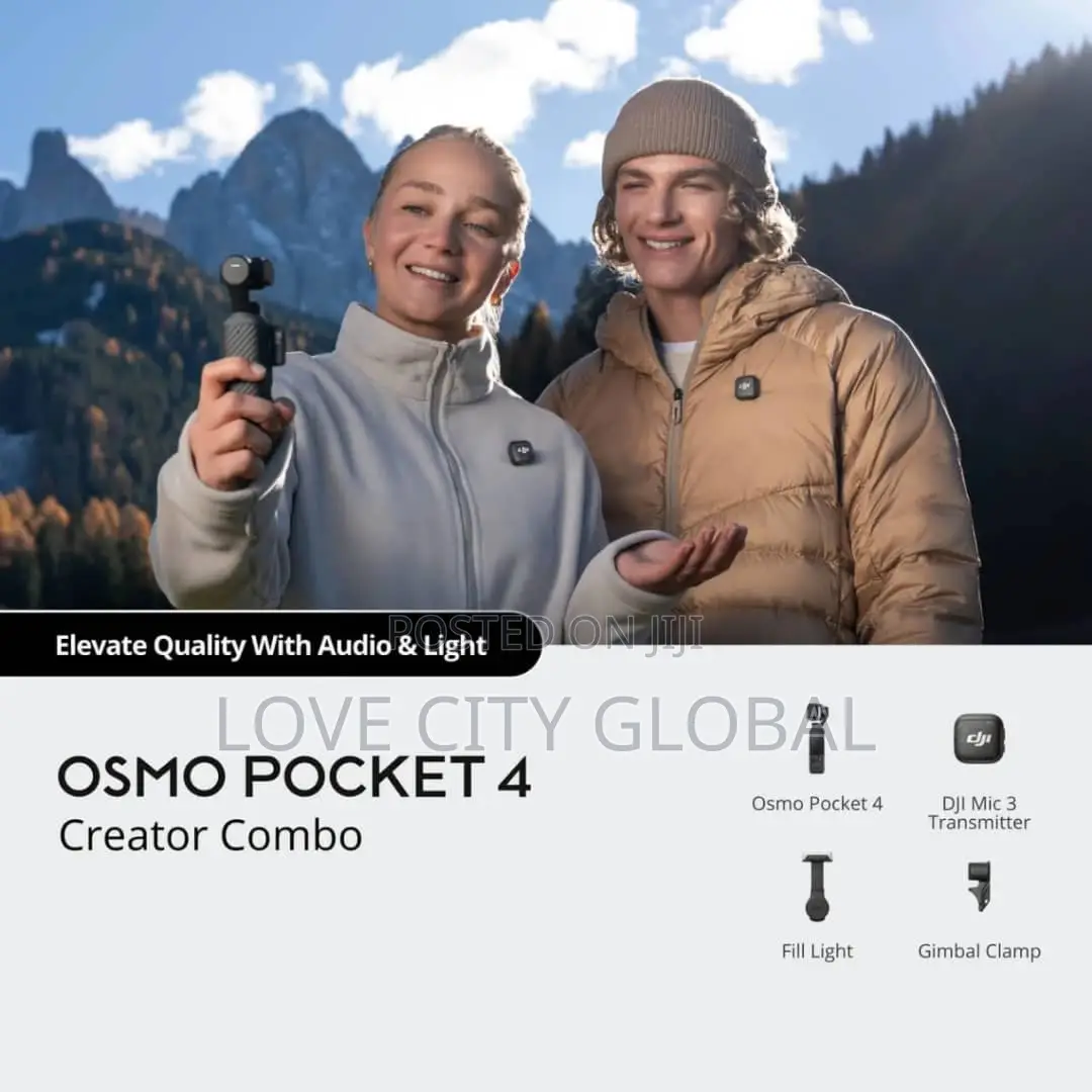 Dji Osmo Pocket 4 Creator Combo 240fps Action Mic Tripod Fill Light