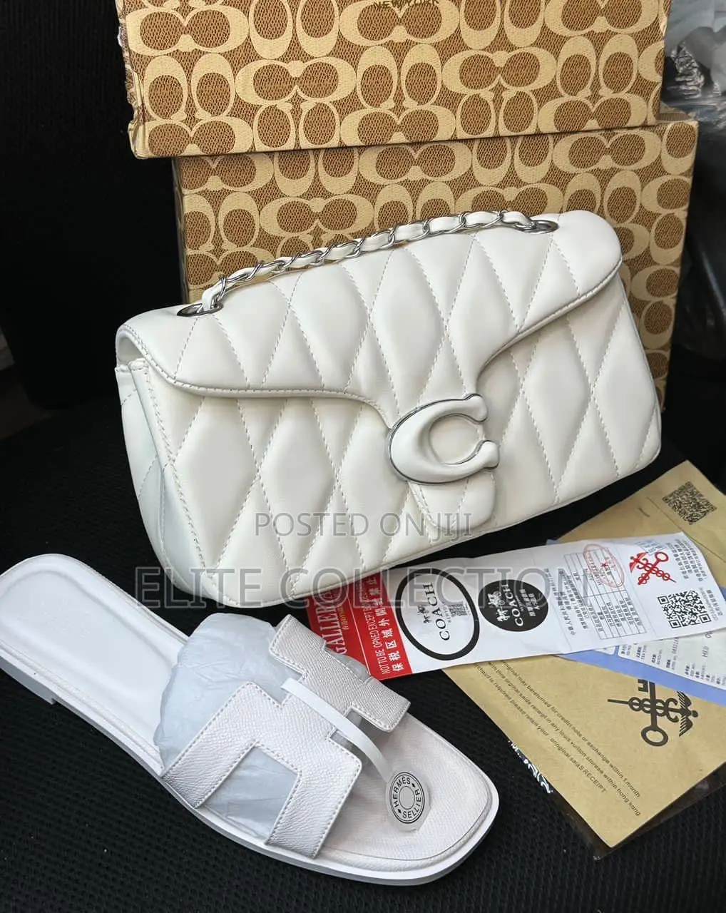 Coach Bag Combo Slide Size 37-42 Available as Displayed