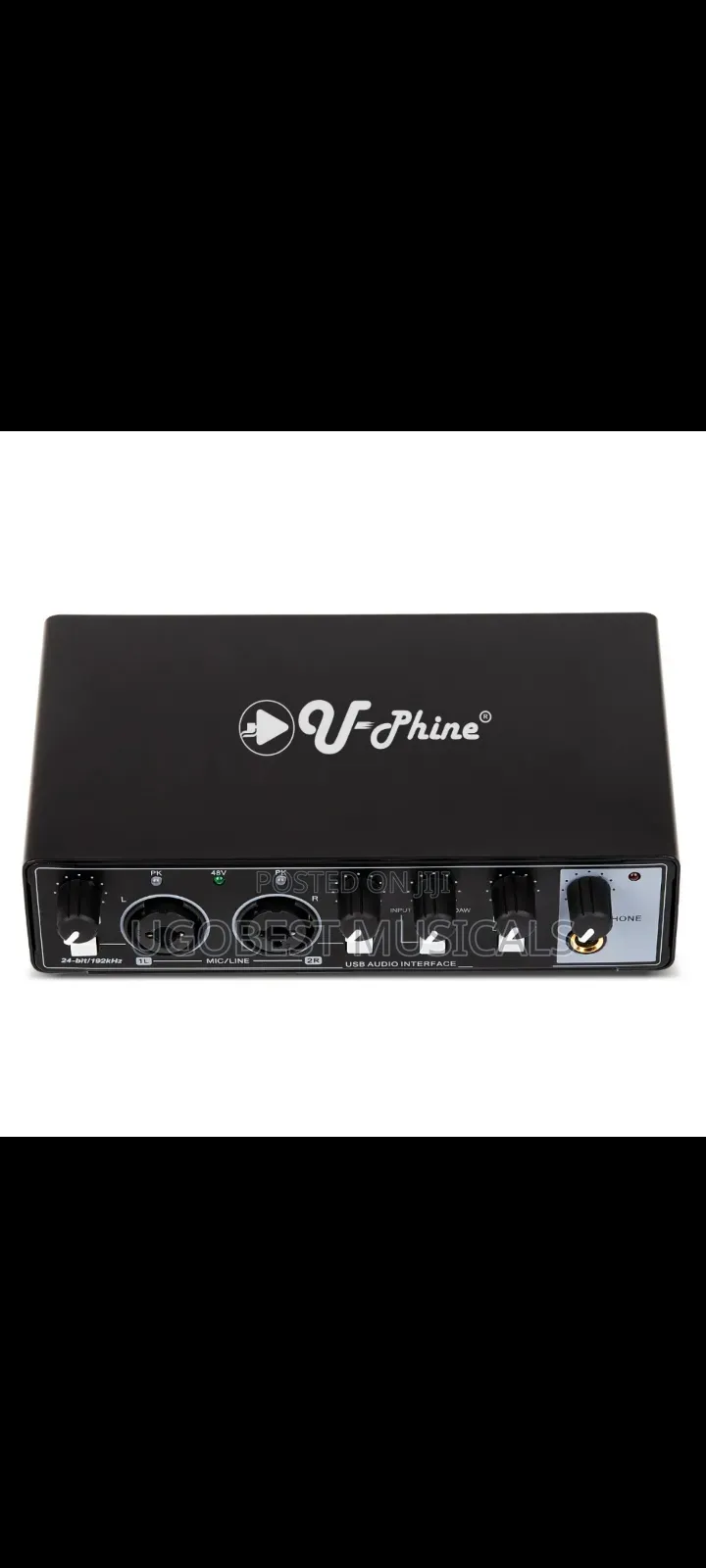 2in 2out Professional Audio Interface | Soundcard for Recording