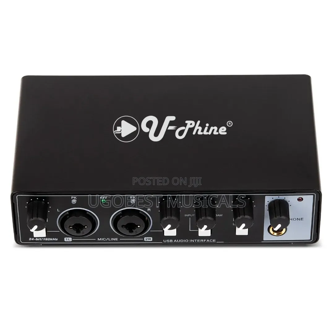 2in 2out Professional Audio Interface | Soundcard for Recording