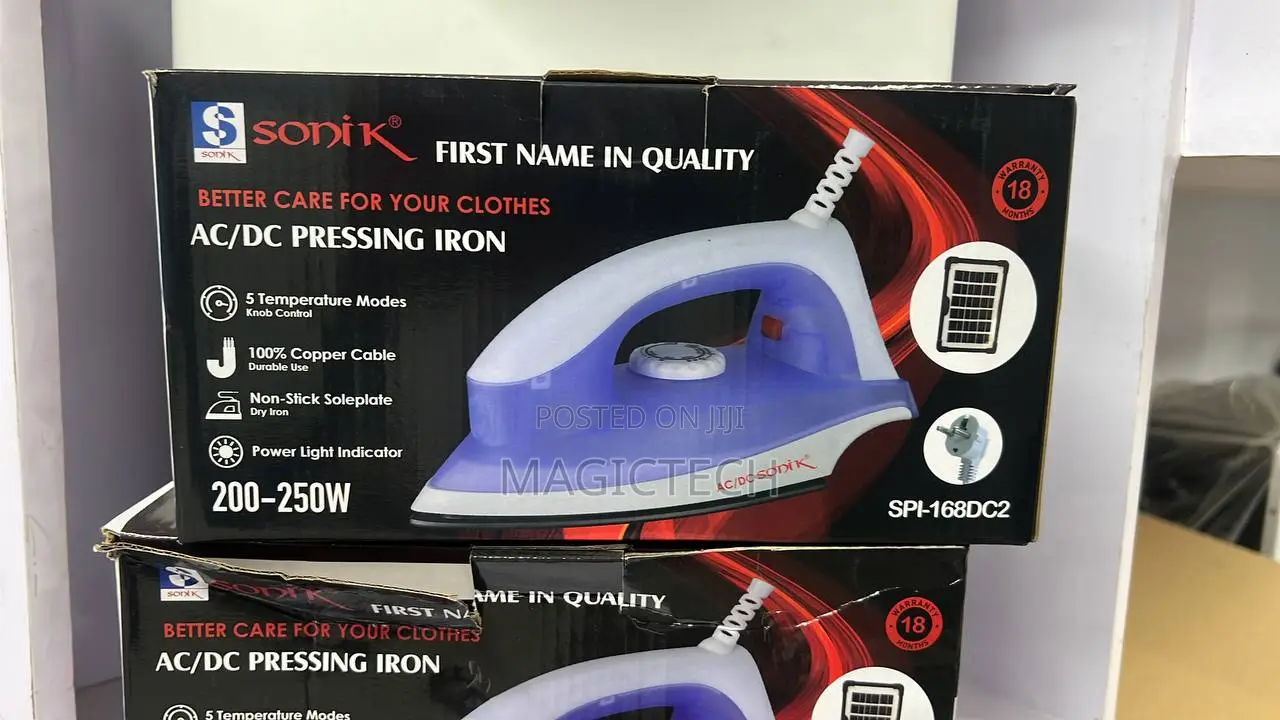 Ac/Dc Sonik Pressing Iron {200w-250w}