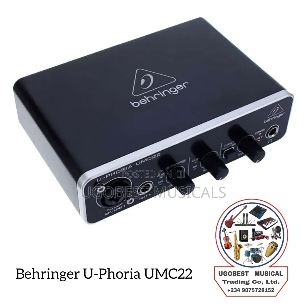 Behringer U-Phoria Umc22 Audiophile 2x2 Usb Audio Interface