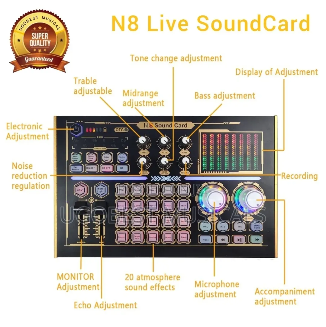 High Quality Professional Live Soundcard N8