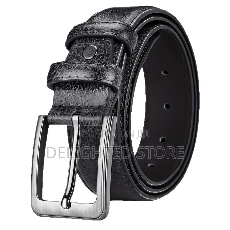 Men's Faux Genuine Leather Vintage Belt 130cm