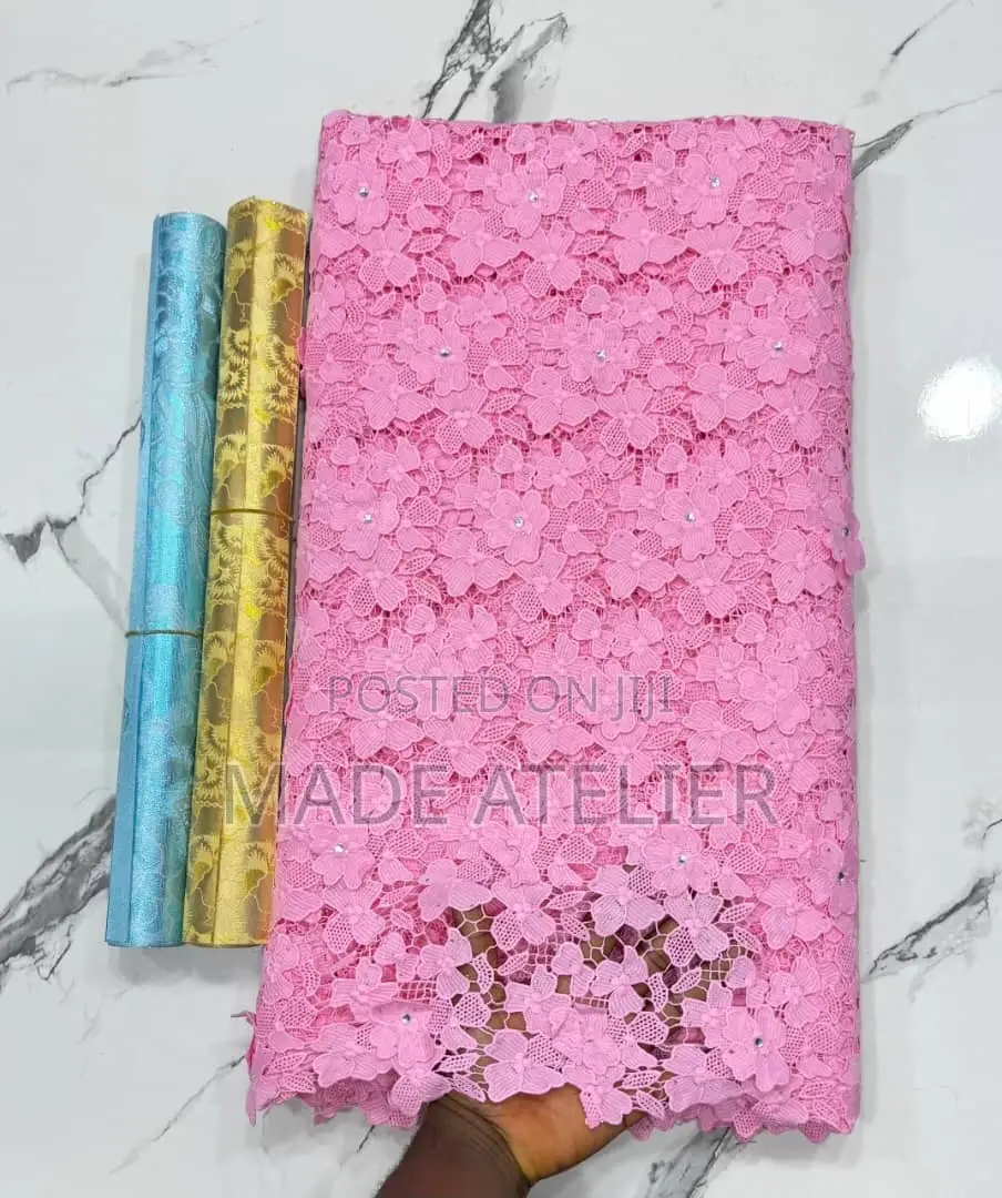 Luxury 3d Flower Guipure Cord Lace