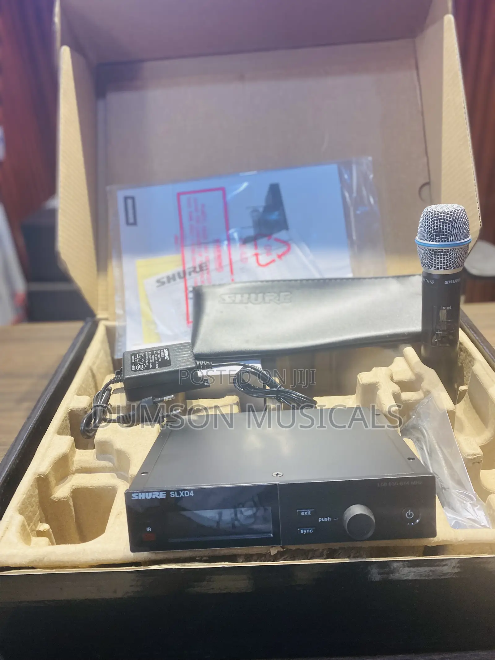 Shure Slxd4/B87a Handheld Wireless Microphone System