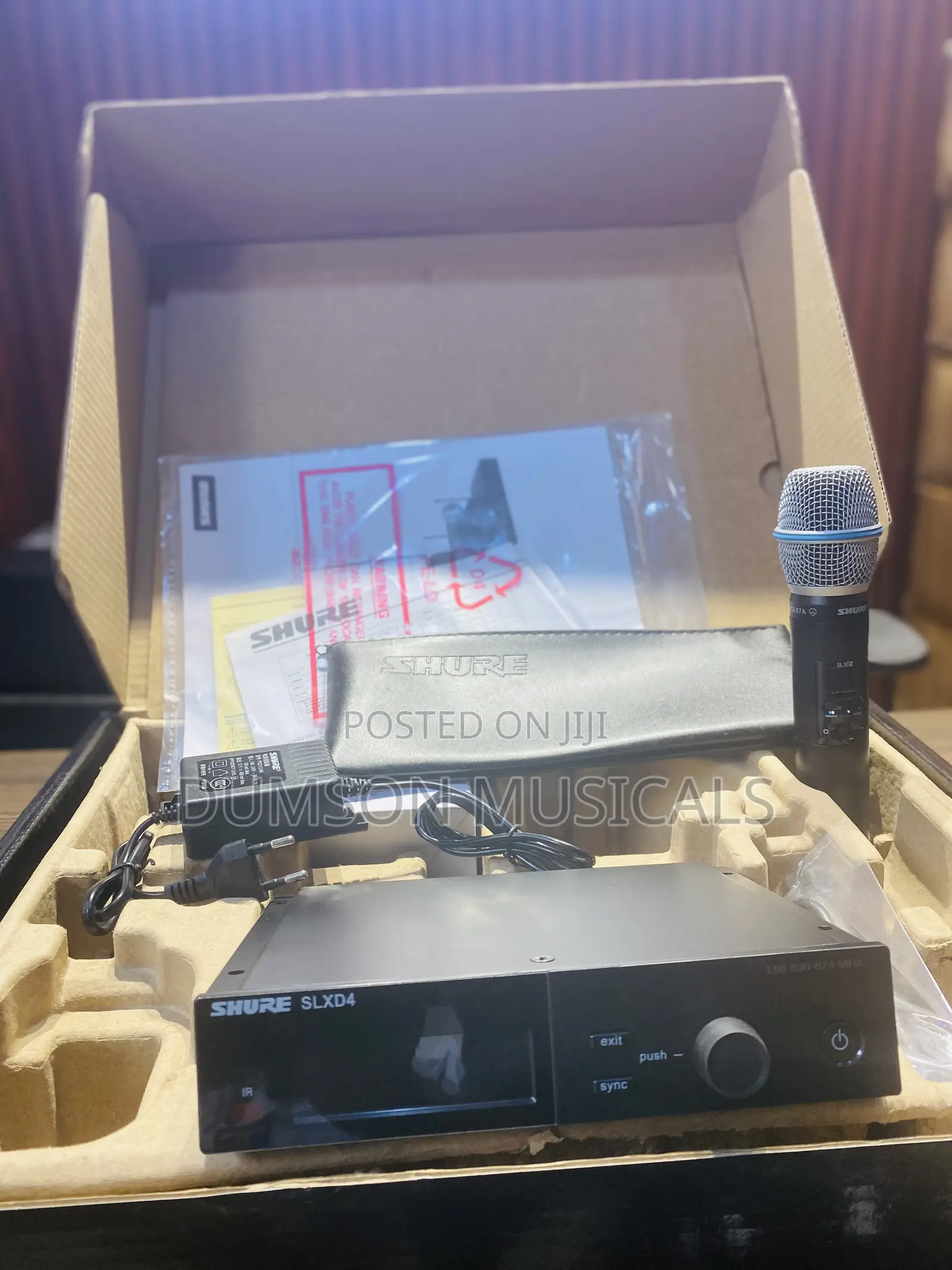Shure Slxd4/B87a Handheld Wireless Microphone System
