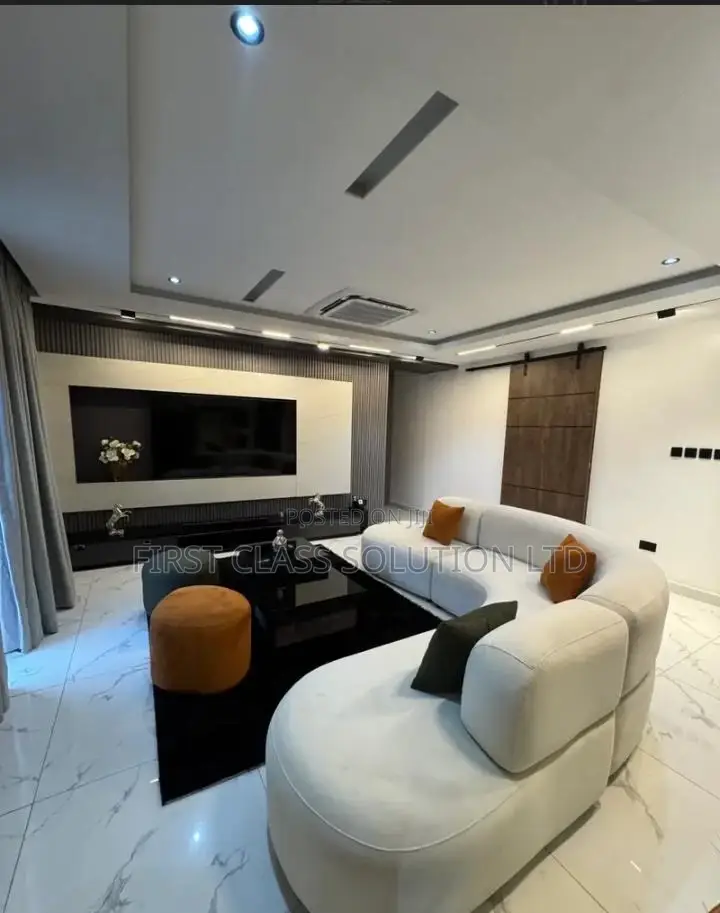 3 Bedroom in Asokoro With Pool, Gym, 24/7, Home Office Office Hall