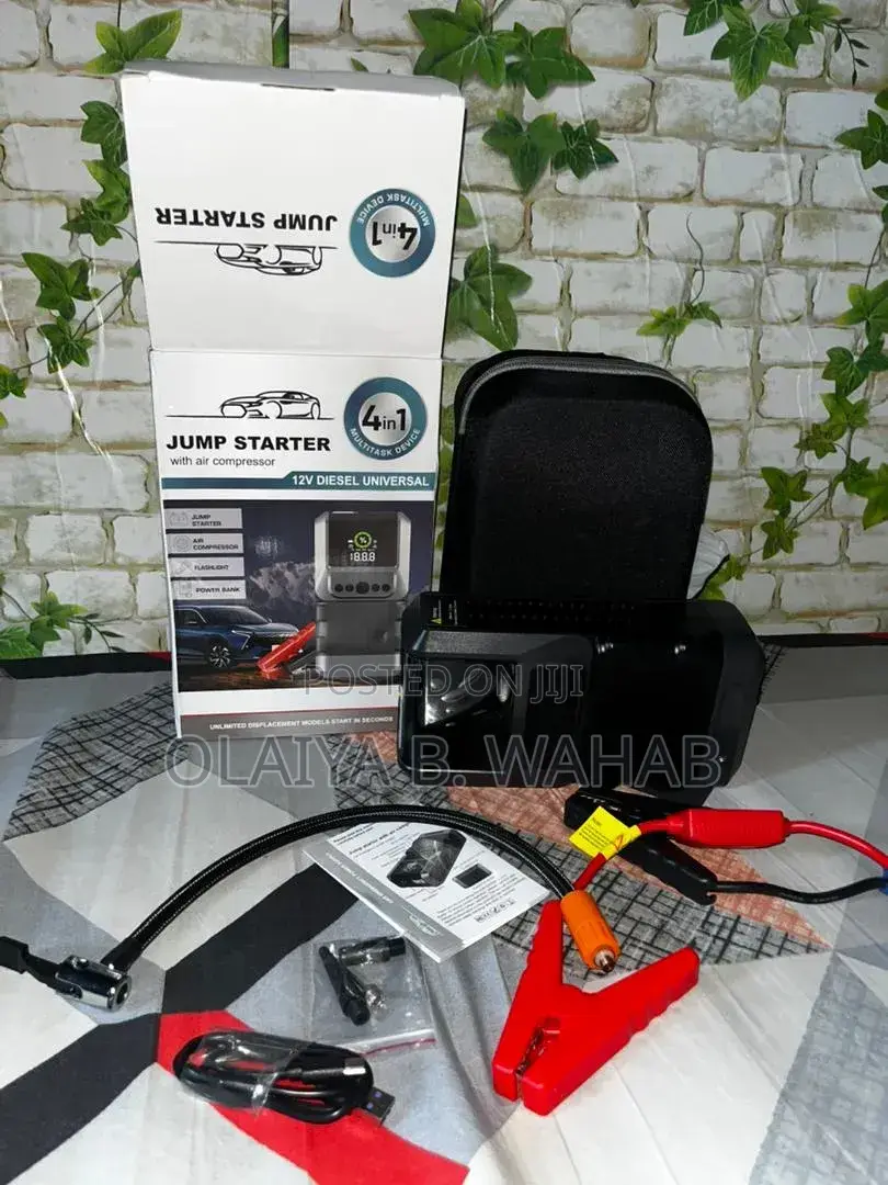 5 in 1 Peak 2000a Jump Starter With Air Compressor Power Bank Kit
