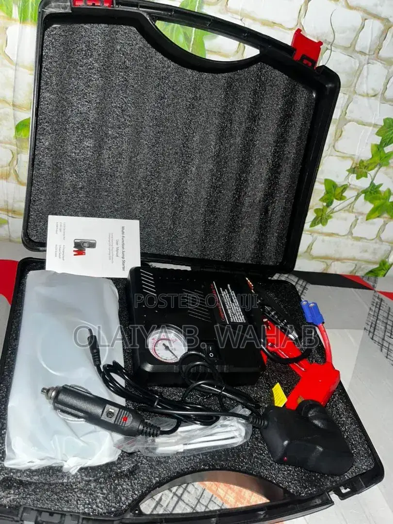 5 in 1 Peak 2000a Jump Starter With Air Compressor Power Bank Kit