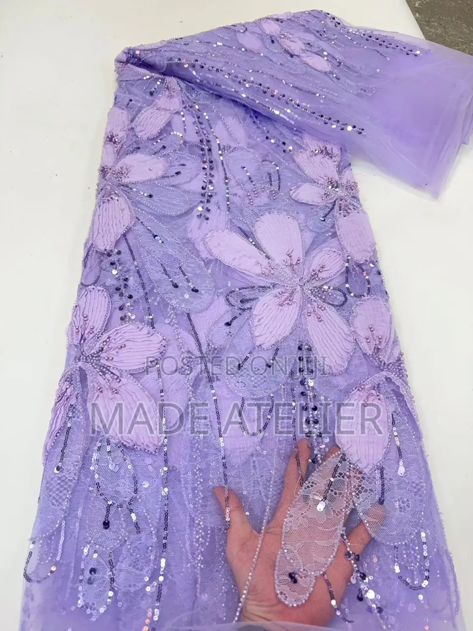 Luxury Handbeaded Tulle Lace