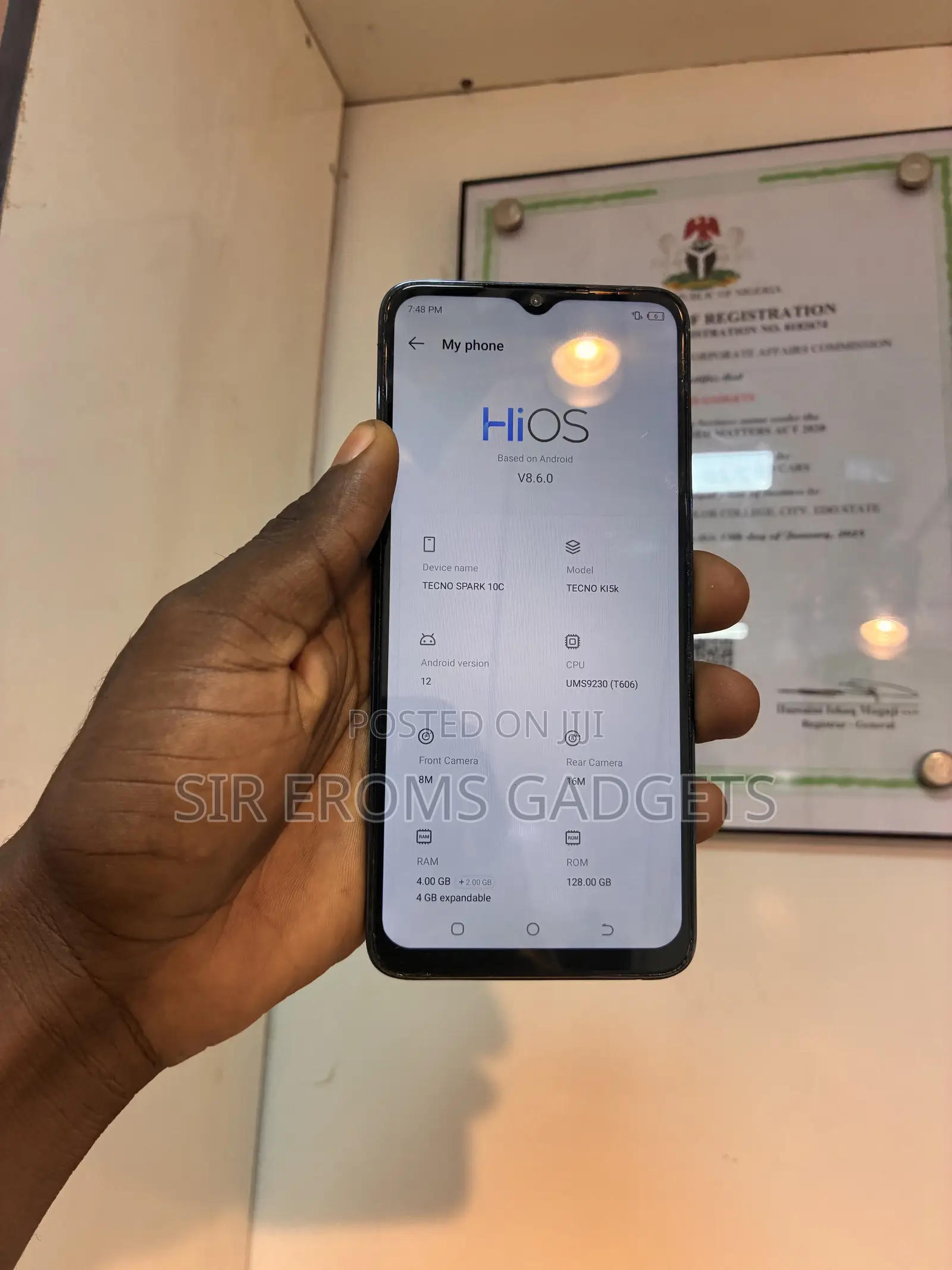 Tecno Spark 10C 128 GB Blue