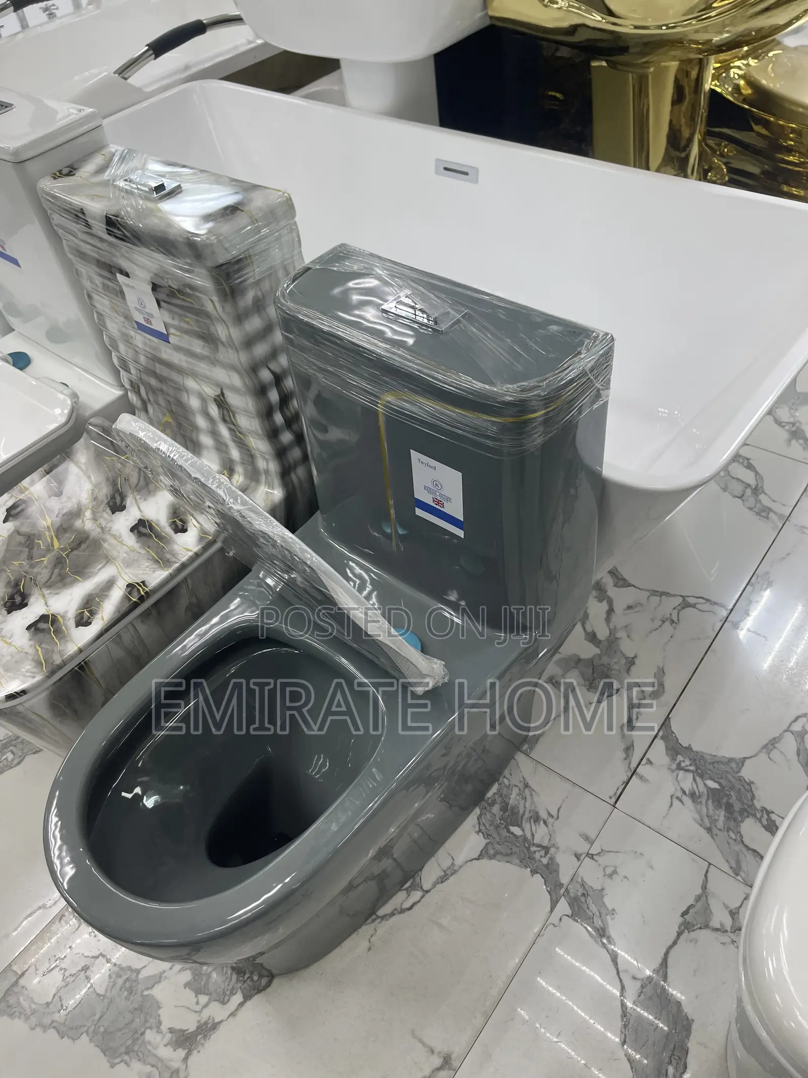 Special Gray England Toilet Seat With Wash Hand Basin