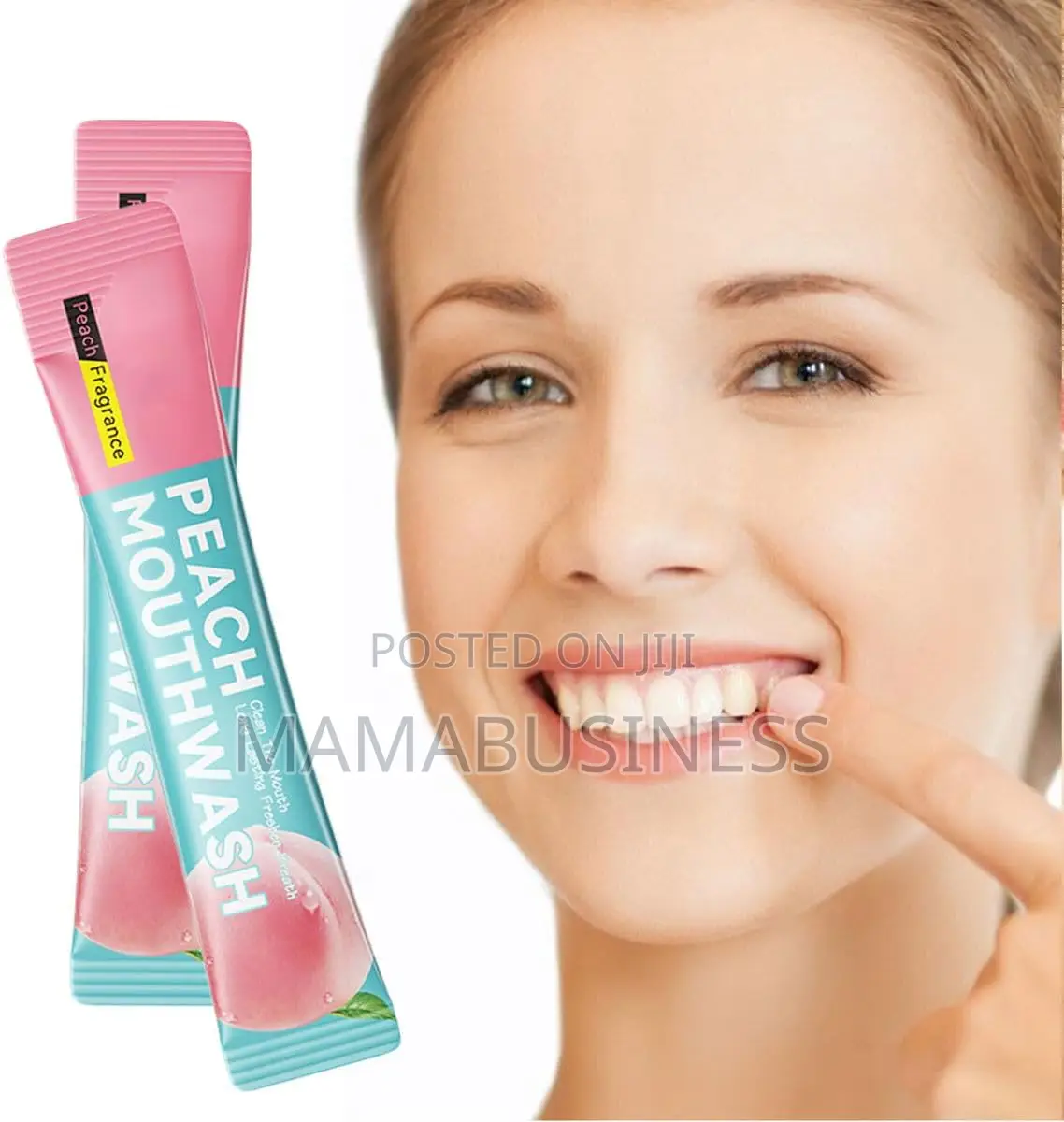 Sadoer 20pcs Fresh Breath Peach Mouthwash ( 10ml Pocket Size)