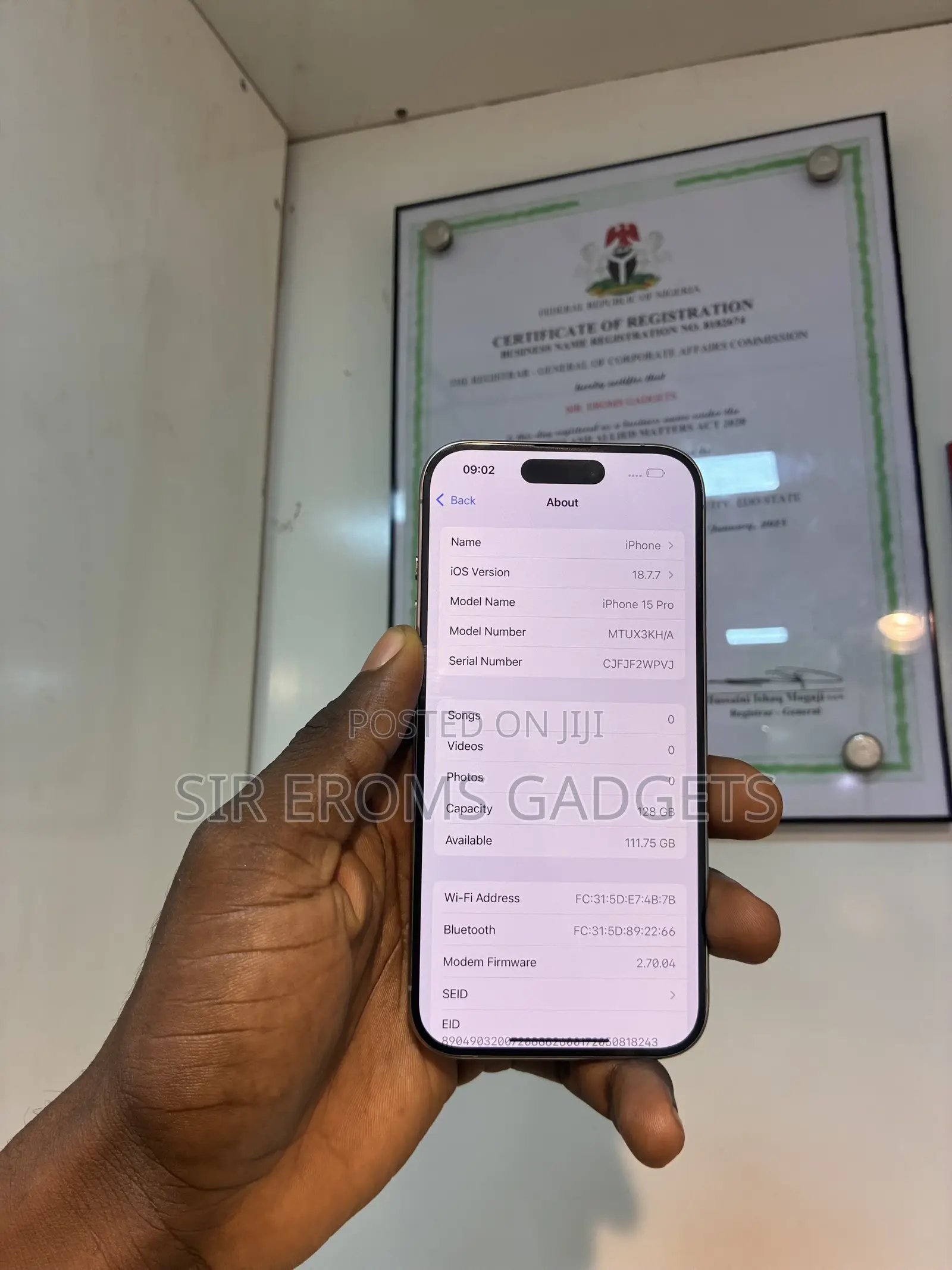 Apple iPhone 15 Pro 128 GB Gray
