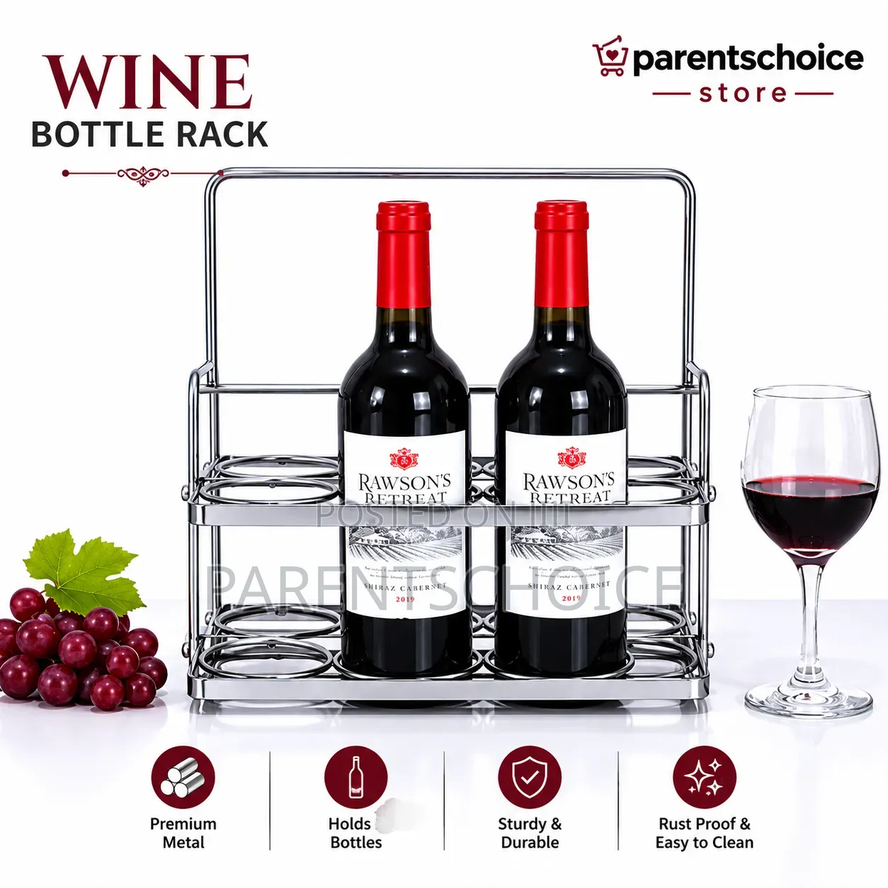 6-Bottle Wine Rack and Carrier