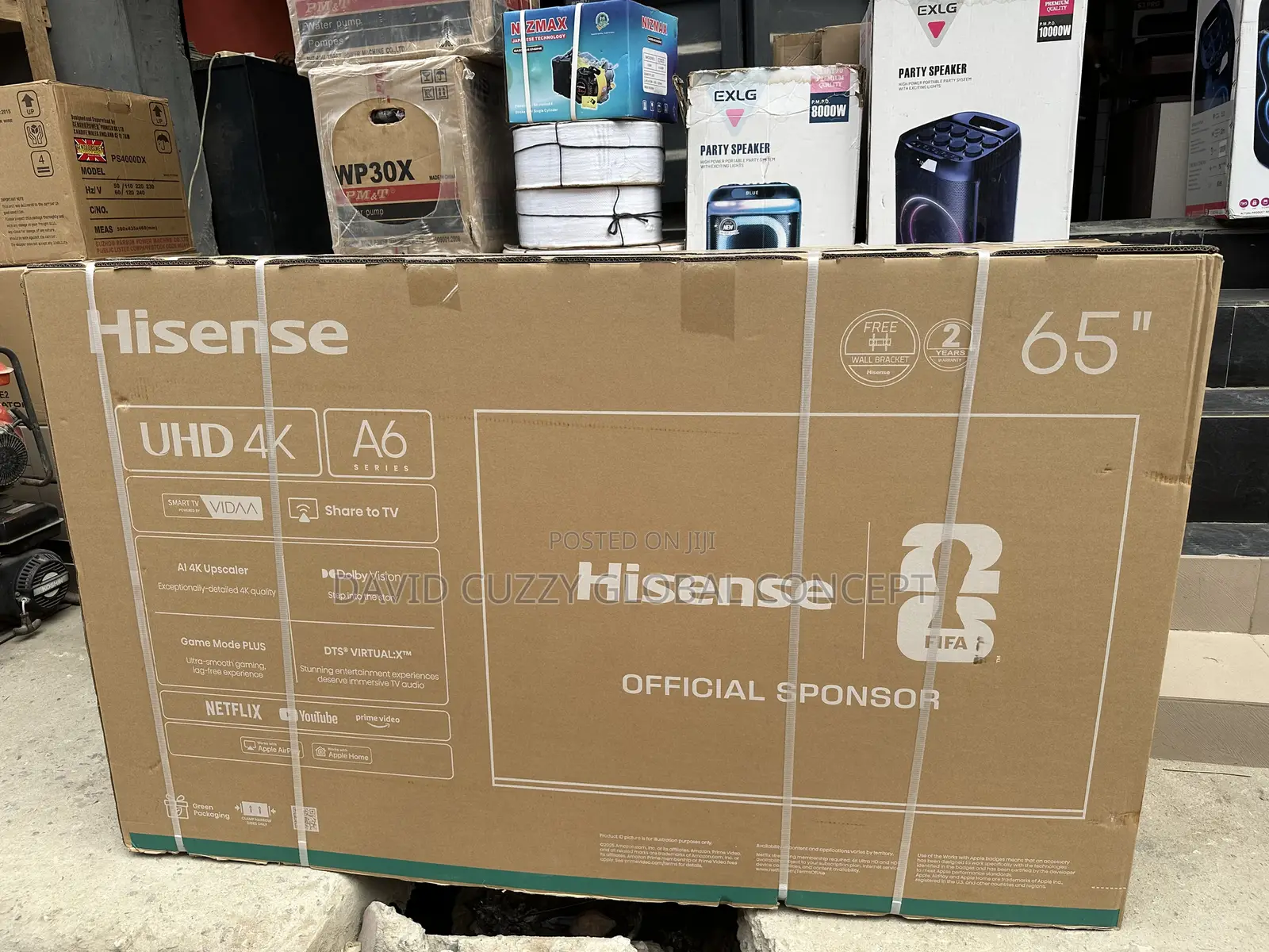 Original Hisense 65 Inches Smart Frameless Tv Vidaa