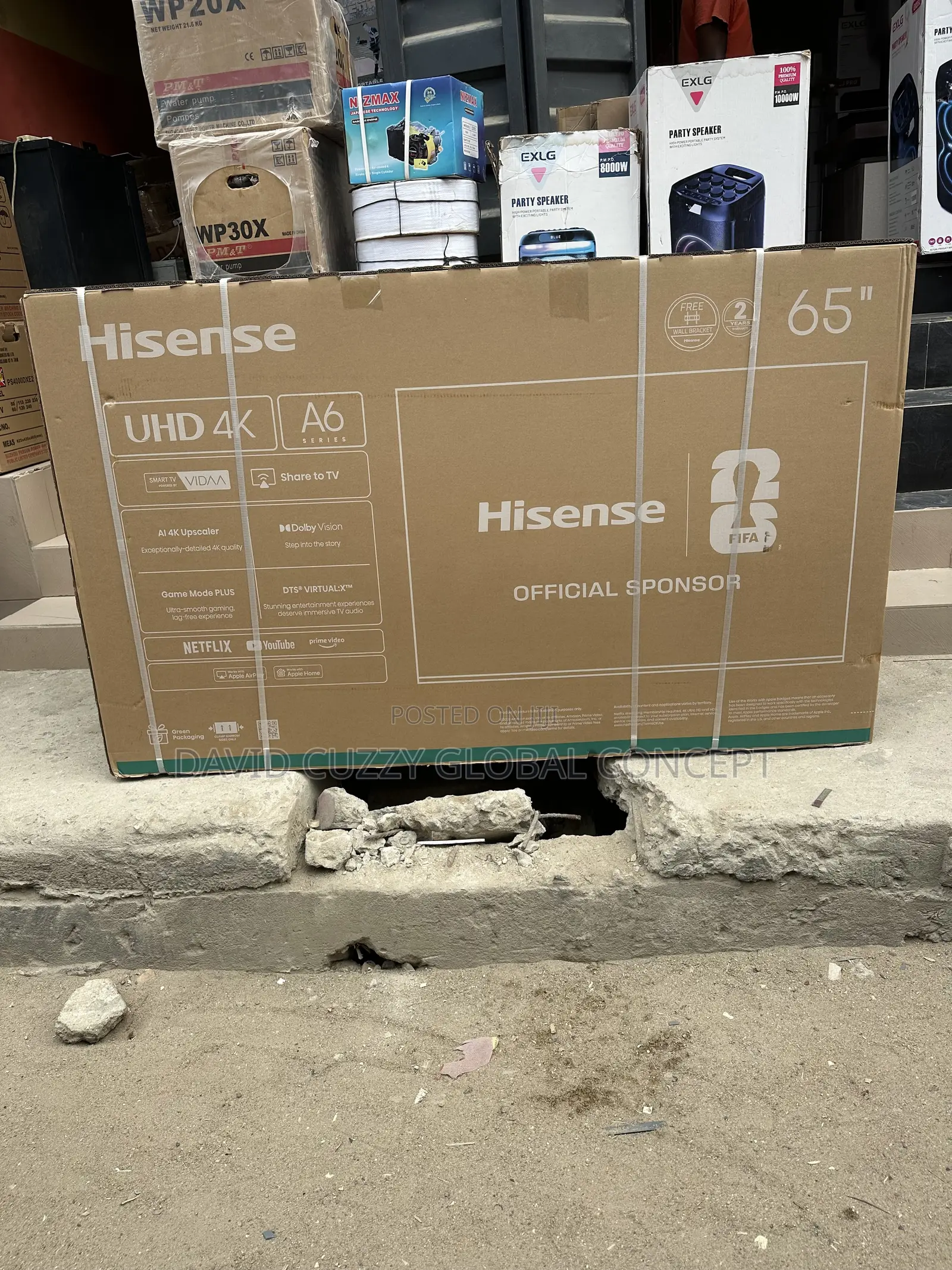 Original Hisense 65 Inches Smart Frameless Tv Vidaa
